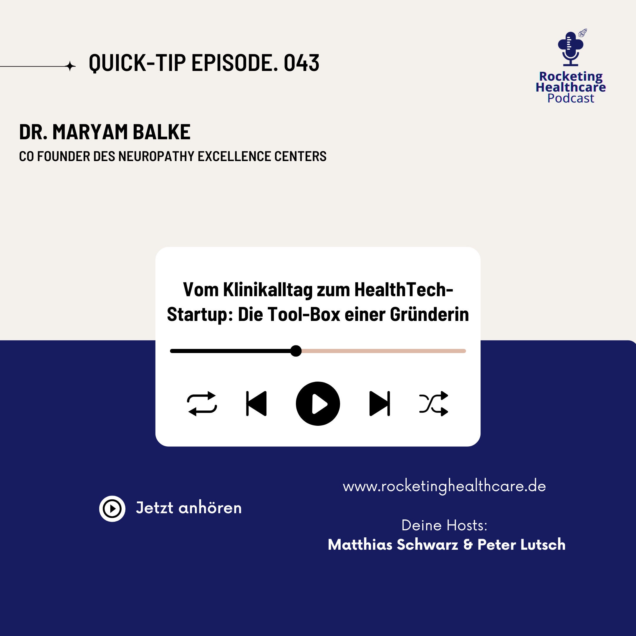 QuickTips #43: Mit Dr. Maryam Balke, Co-Founder des Neuropathy Excellence Centers