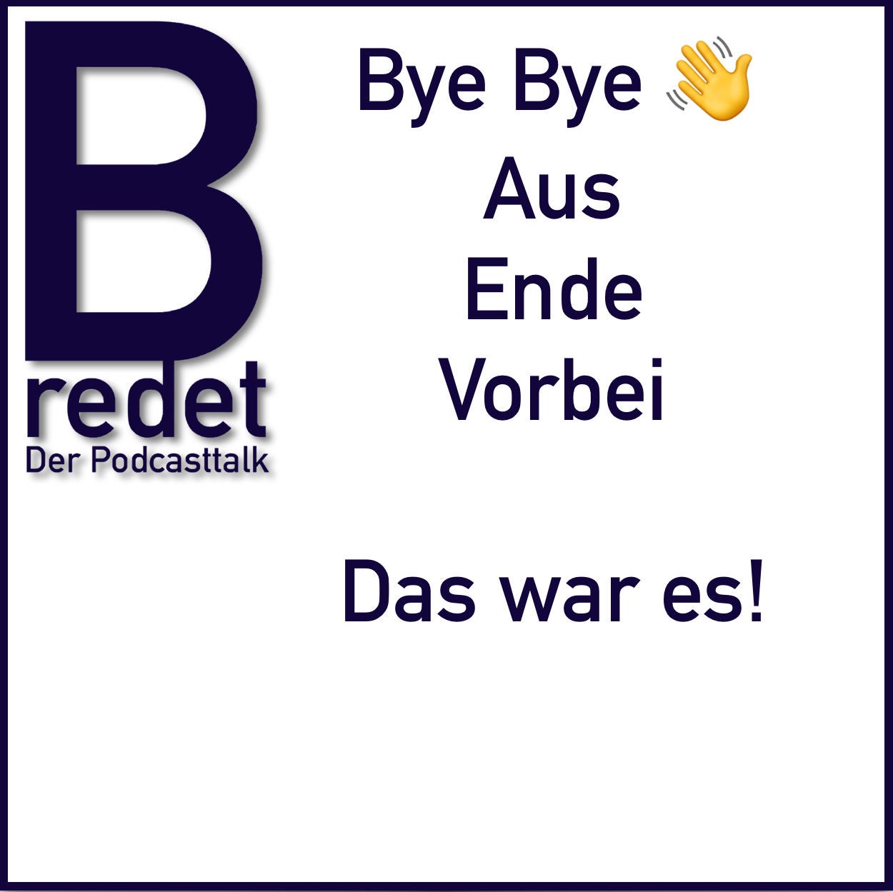 Schluß, Aus, Ende - vorbei. Manchmal muss man eben auch mal aufhören können.