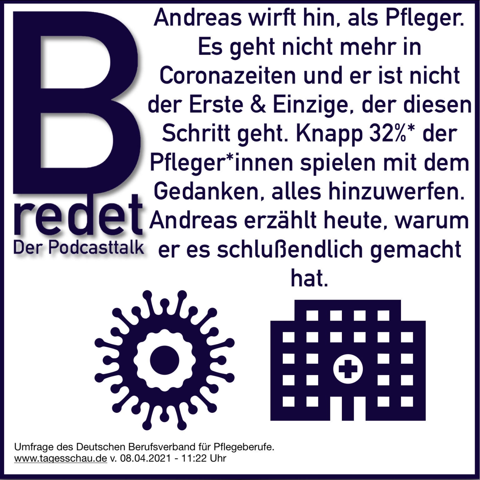 Ein Pfleger wirft hin. Es geht nicht mehr, er kann nicht mehr. Heute spricht er über das "Warum!"