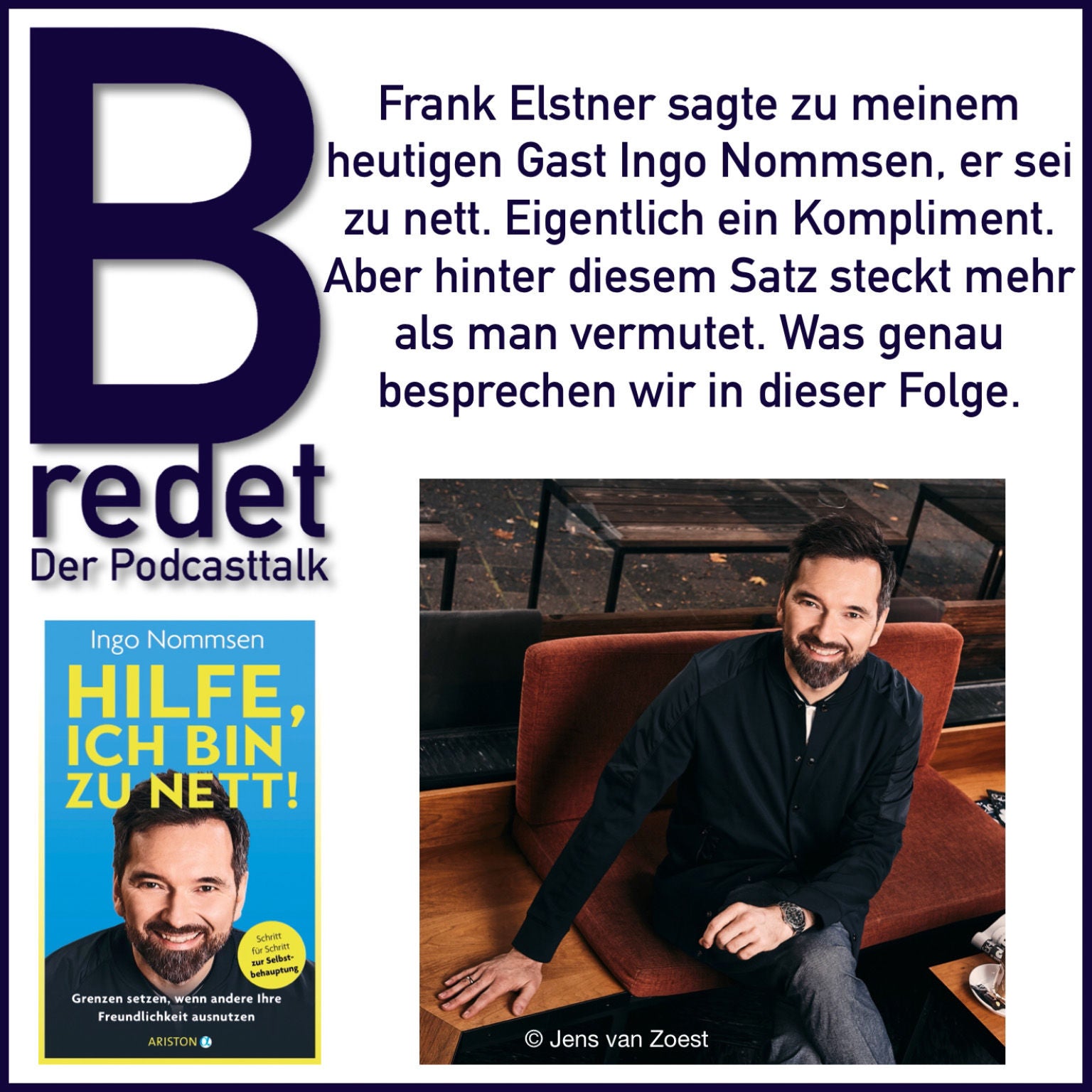 "Ich bin zu nett für das Showbusiness", sagt Frank Elstner zu TV Moderator Ingo Nommsen