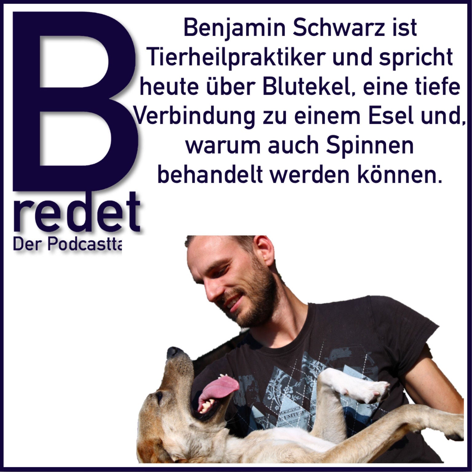 Benjamin Schwarz arbeitet als Tierheilpraktiker und lässt uns mal in seinen Job hineinschnubbern