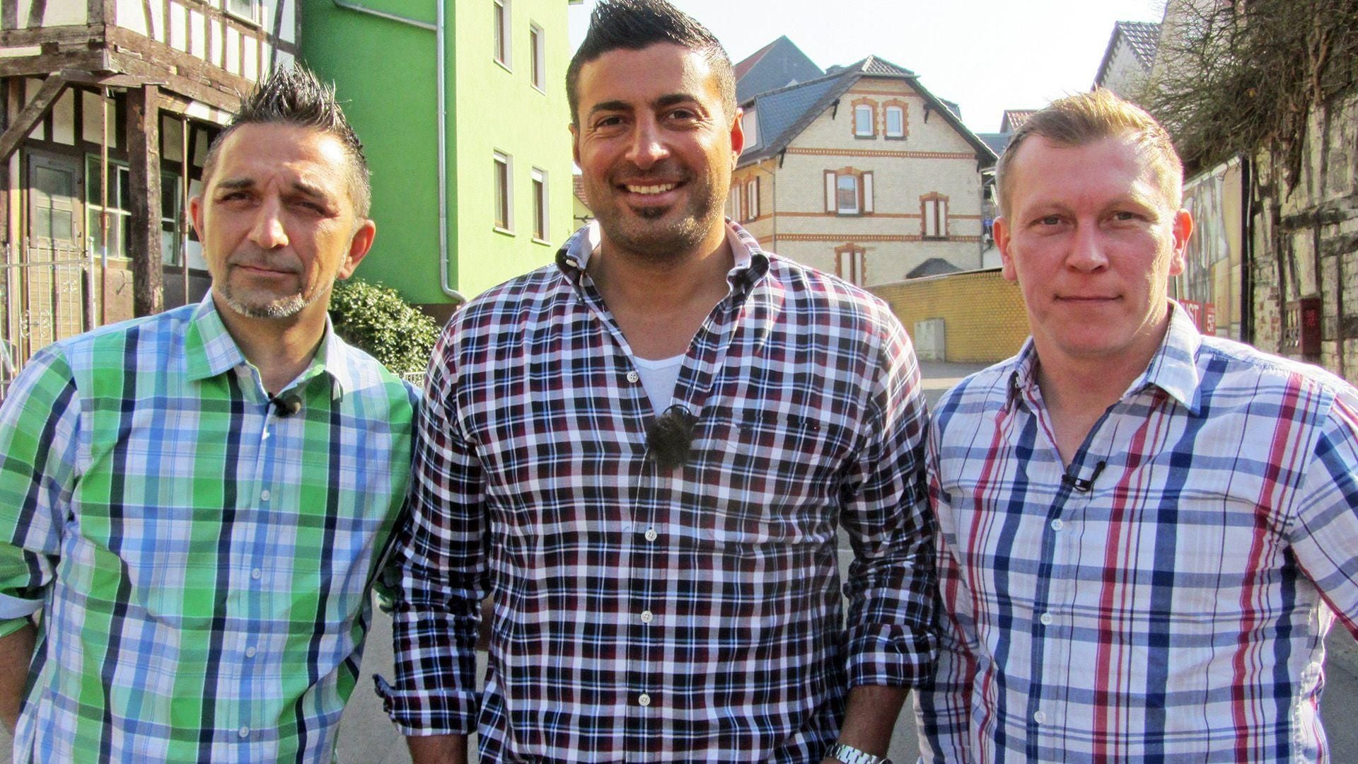 Sükrü, Mauro und Otto bei Manfred und Torben