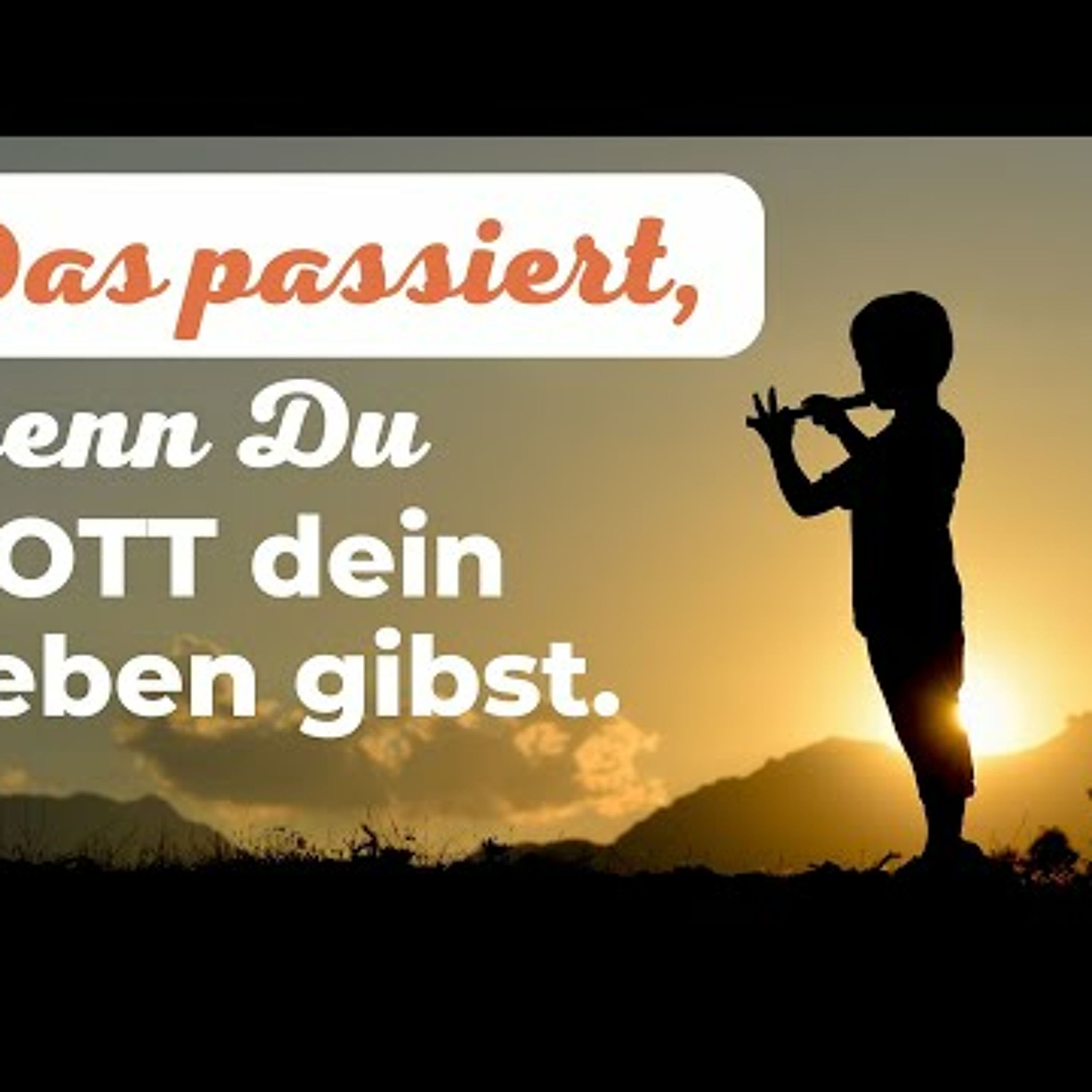 233 Heute gebe ich GOTT mein Leben, damit ER es lenke. #einkursinwundern #gott