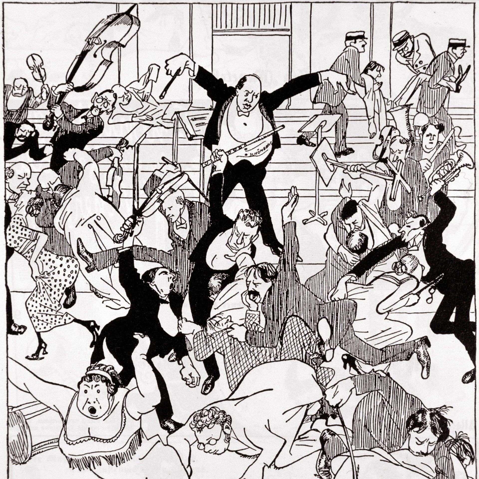 31.3.1913:Das Publikum randaliert bei einem Schönberg-Konzert