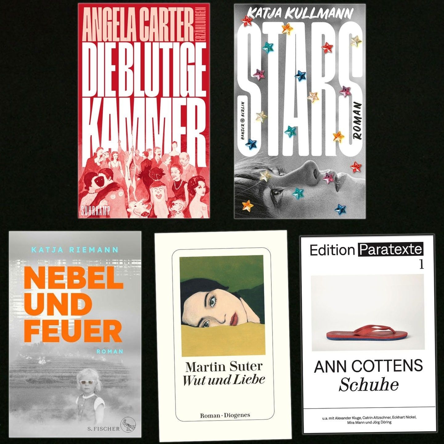 So stehen die Sterne für die neuen Bücher von Katja Riemann, Martin Suter und Katja Kullmann