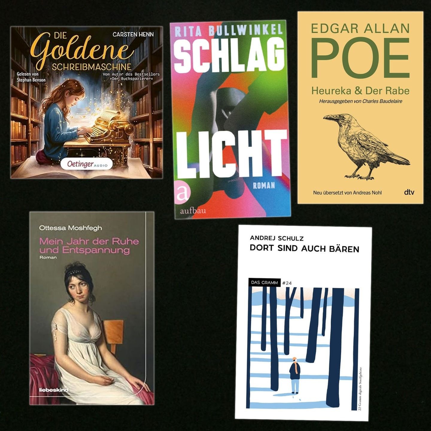 lesenswert Magazin: Mit Büchern von Ottessa Moshfegh, Rita Bullwinkel, zwei literarischen Magazinen und einem Hörbuch von Carsten Henn