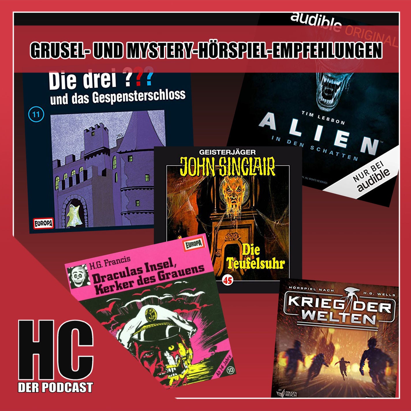 Episode 14: Meine Grusel- und Mystery-Hörspiel-Empfehlungen