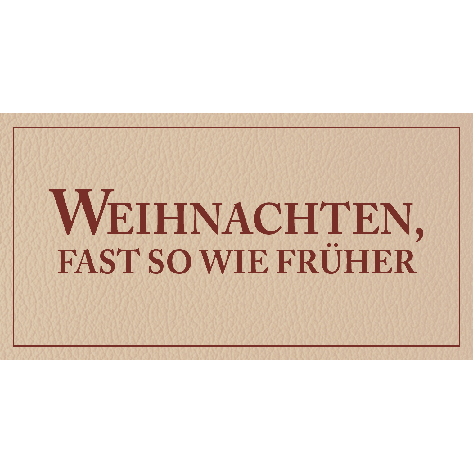 Weihnachten, fast so wie früher