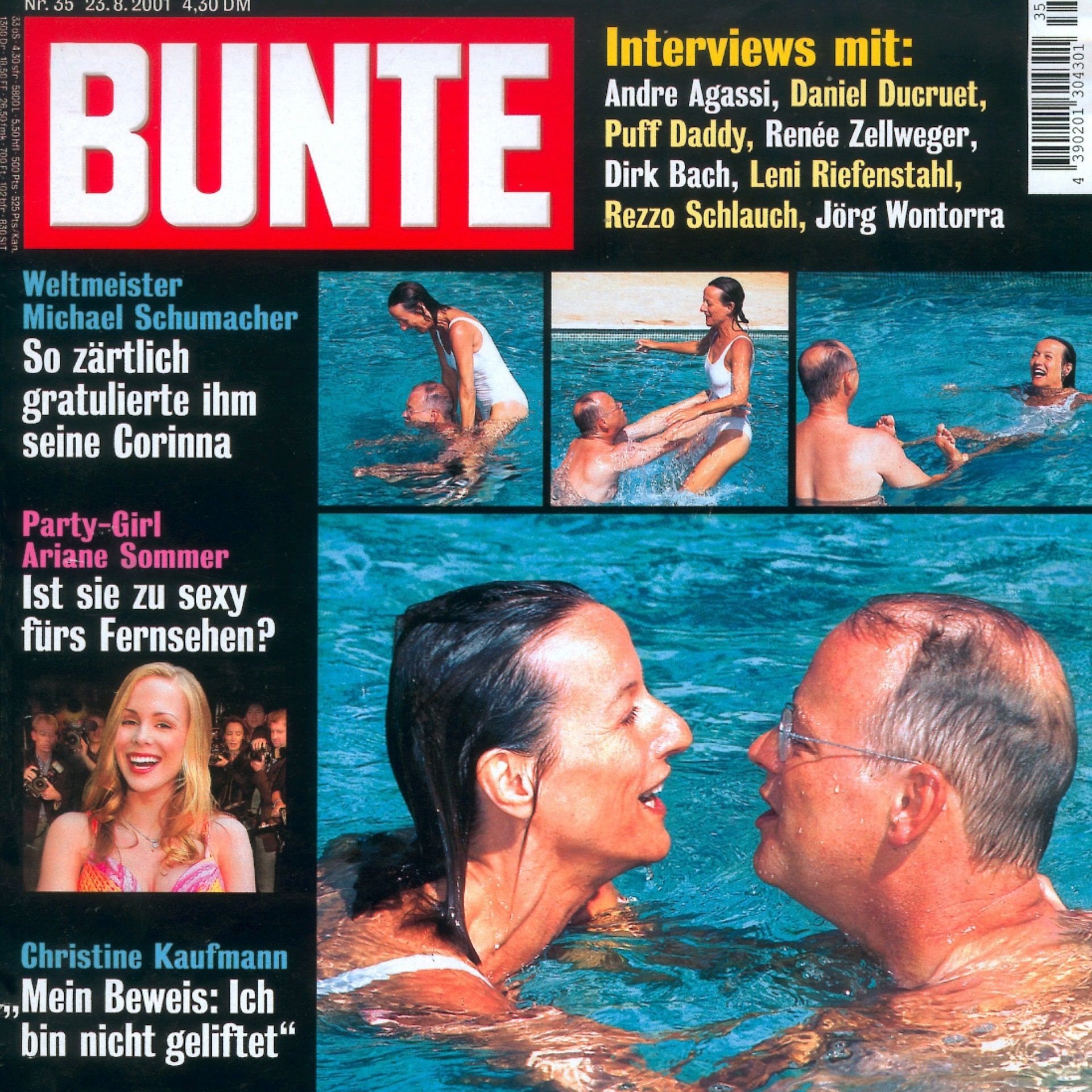 23.8.2001: Die Bunte erscheint mit Rudolf Scharping