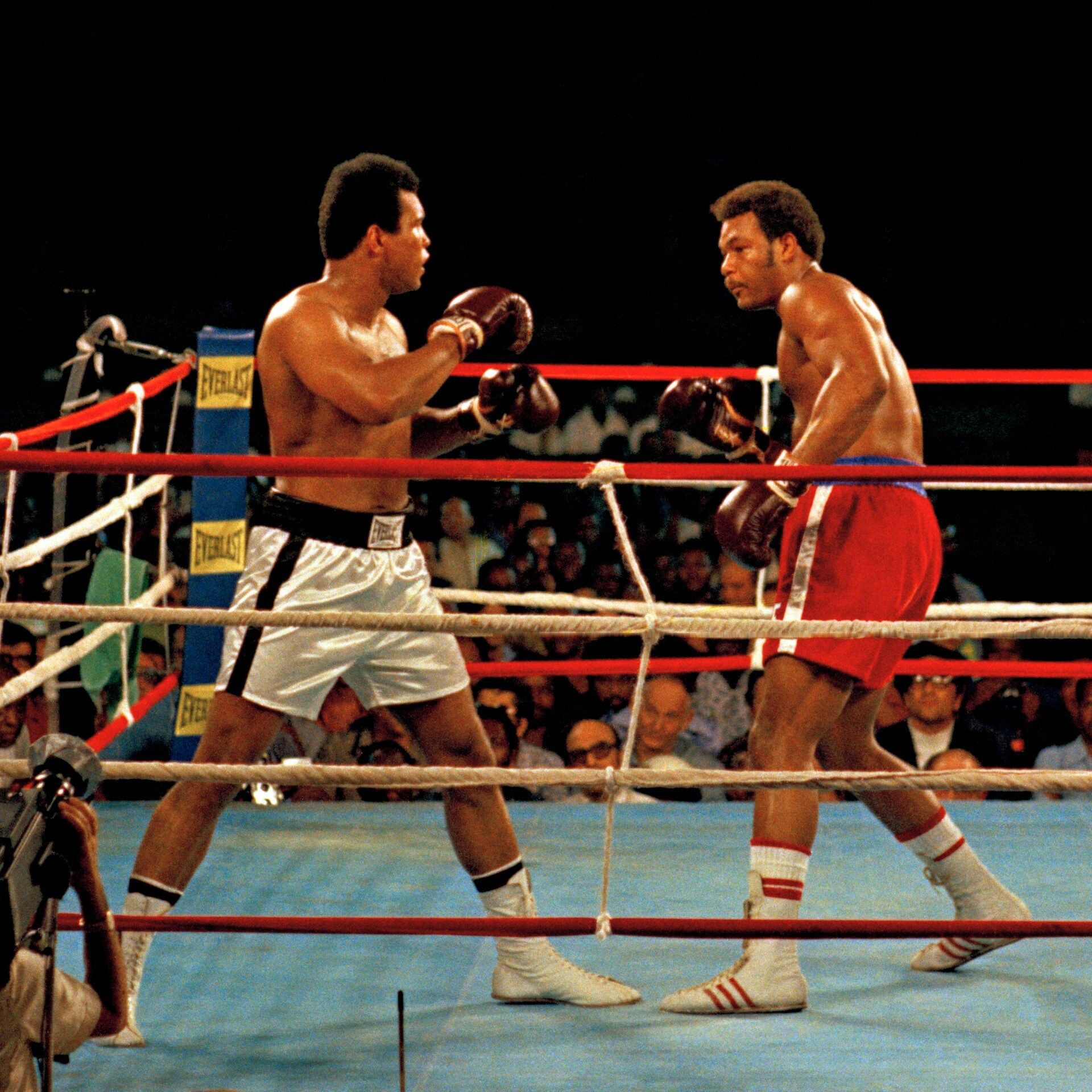 30.10.1974: George Foreman boxt gegen Muhammad Ali