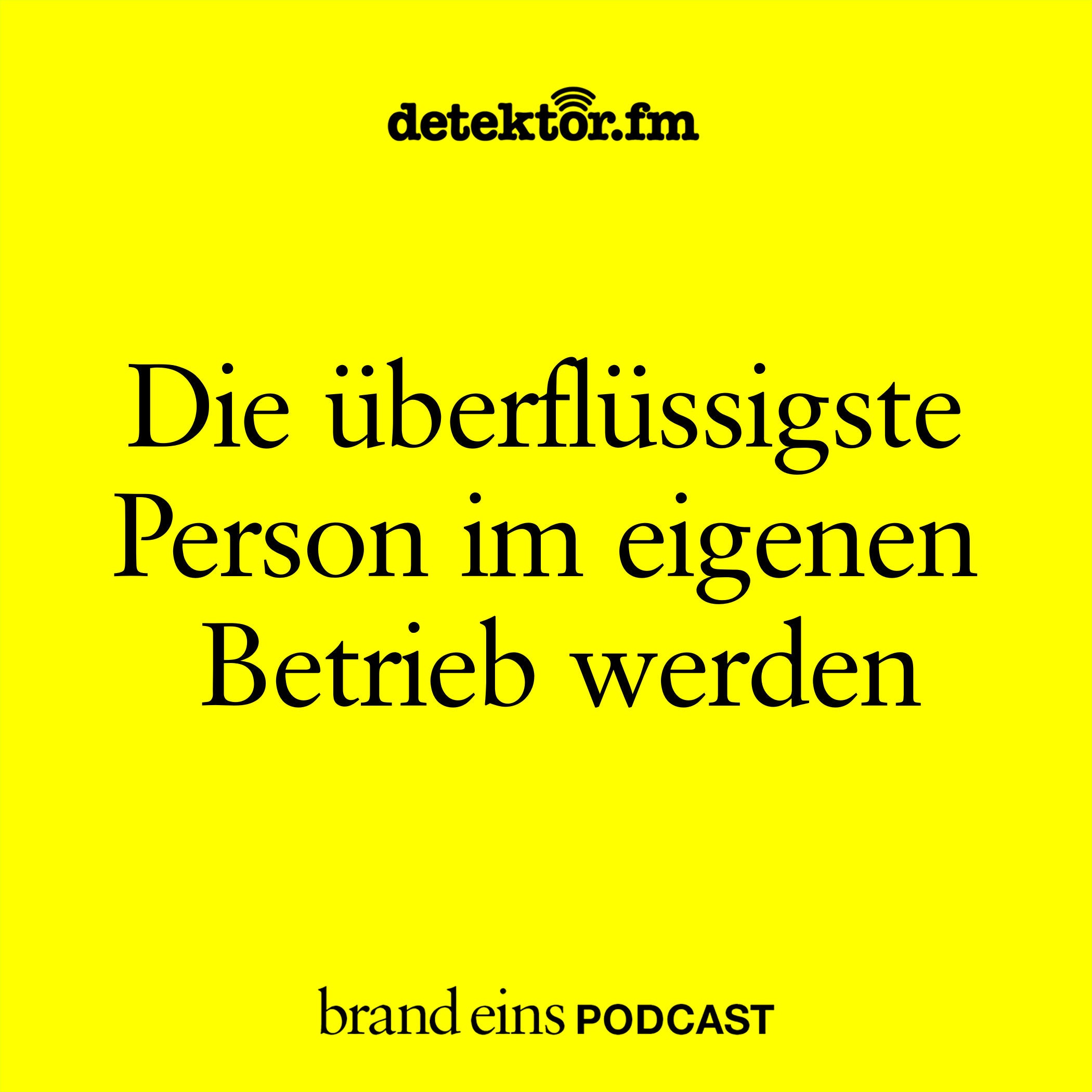 Die überflüssigste Person im eigenen Betrieb werden