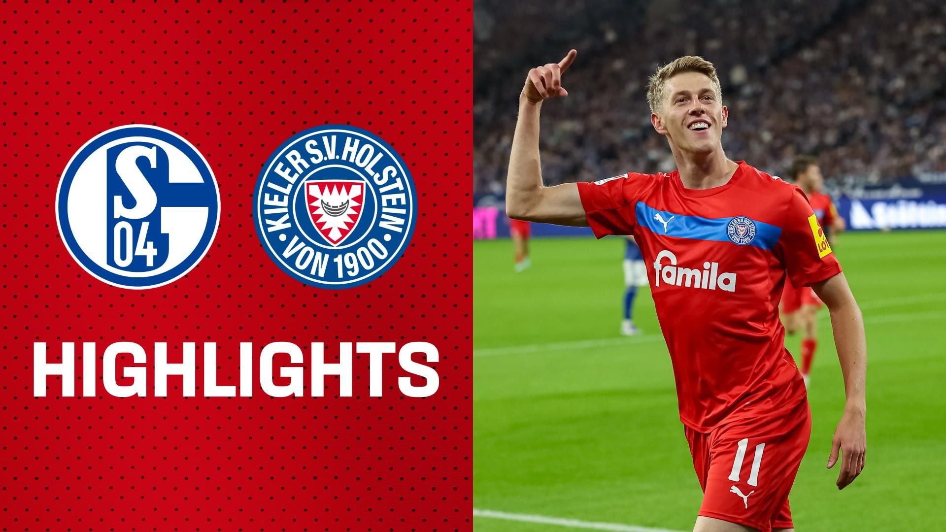 Kiel siegt auf Schalke trotz Pfosten-Crash