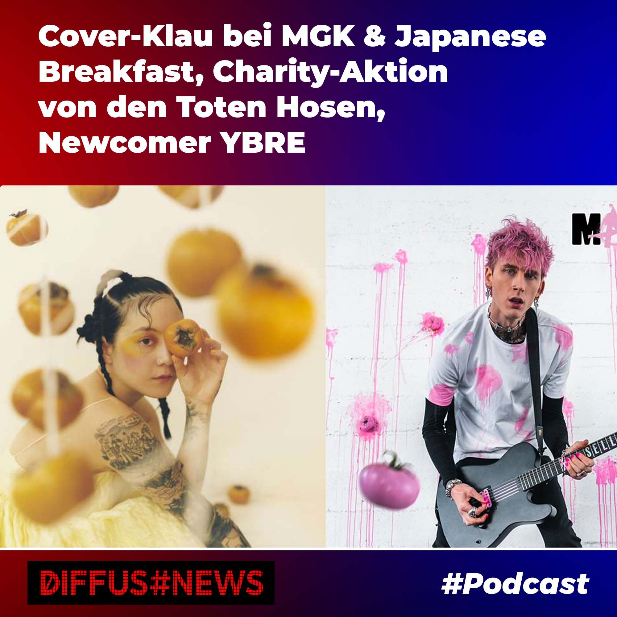 Cover-Klau bei MGK & Japanese Breakfast, Charity-Aktion von den Toten Hosen, Newcomer YBRE