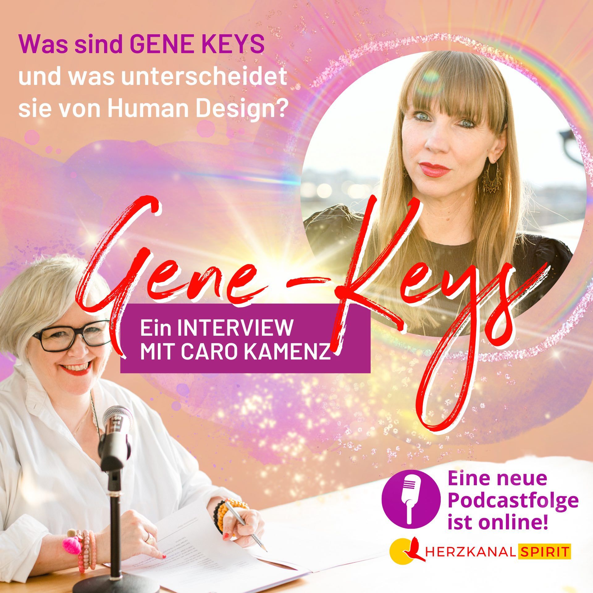 GENE KEYS – was ist das und was ist der Unterschied zu Human Design Ein buntes Interview mit Caro Kamenz