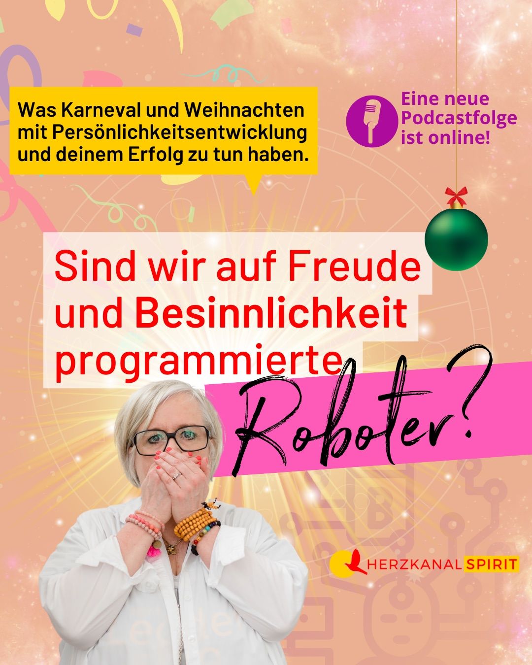 Sind wir auf Freude und Besinnlichkeit programmierte Roboter?
