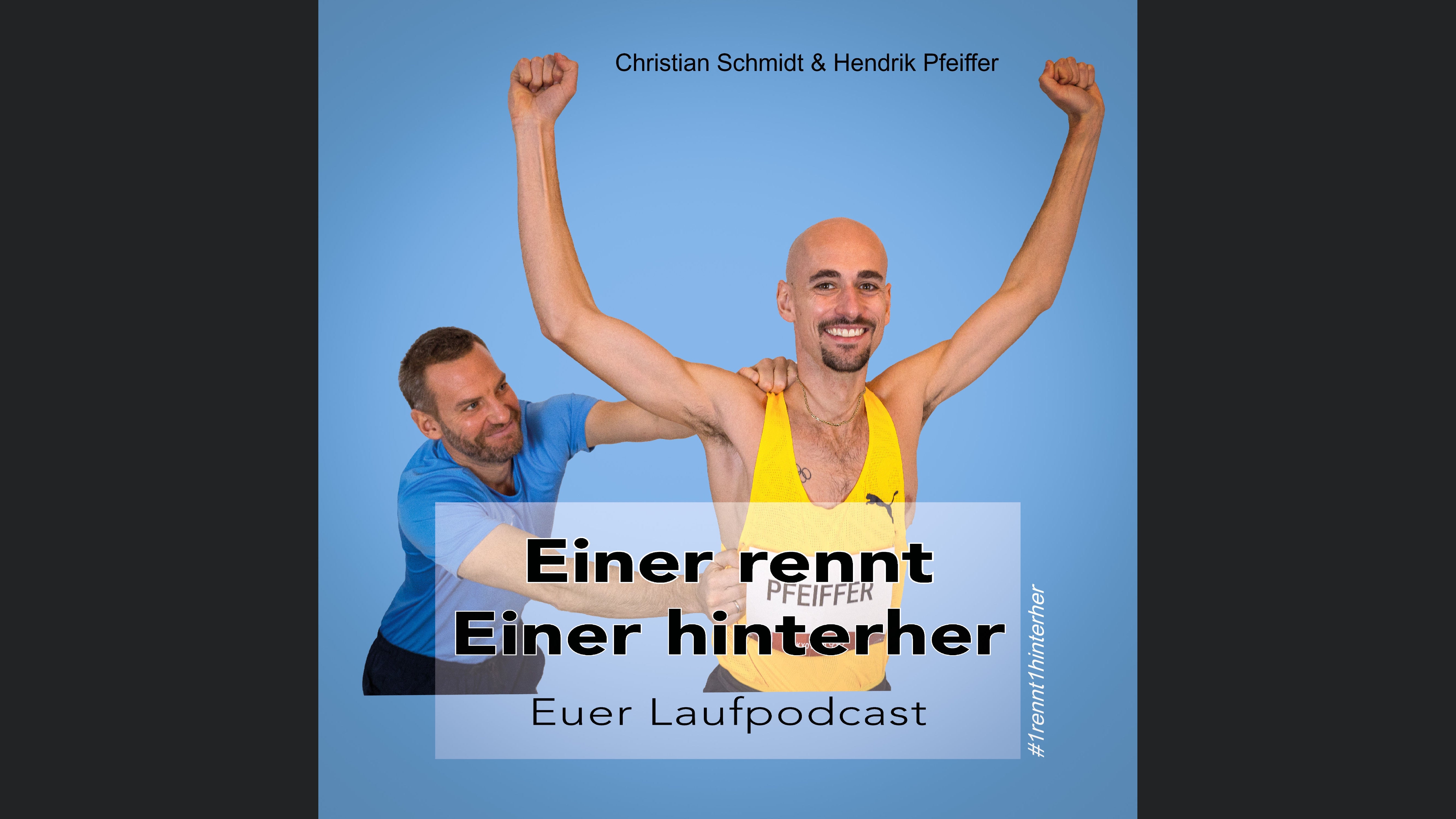 Einer rennt Einer hinterher