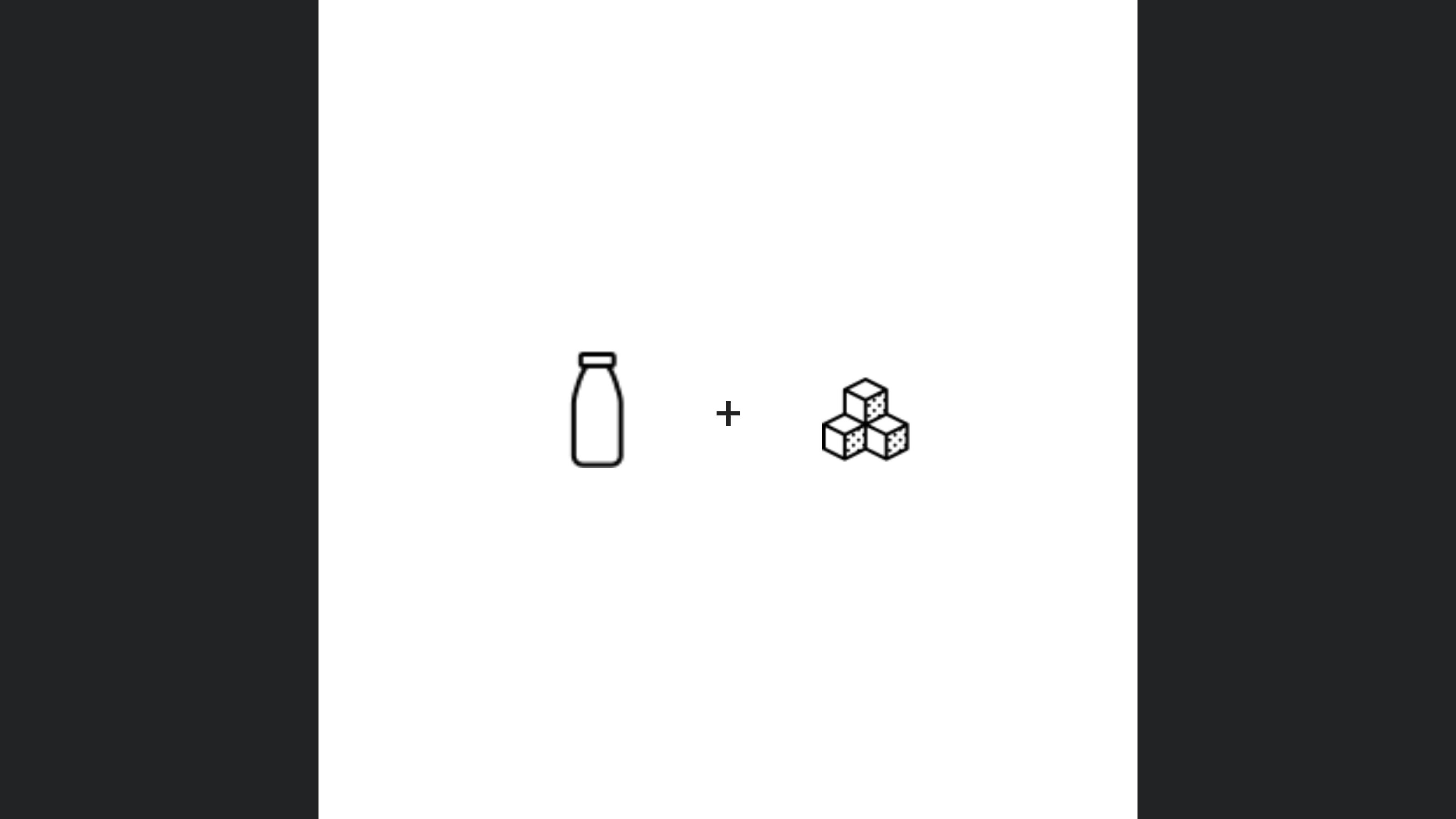 mit Milch und Zucker