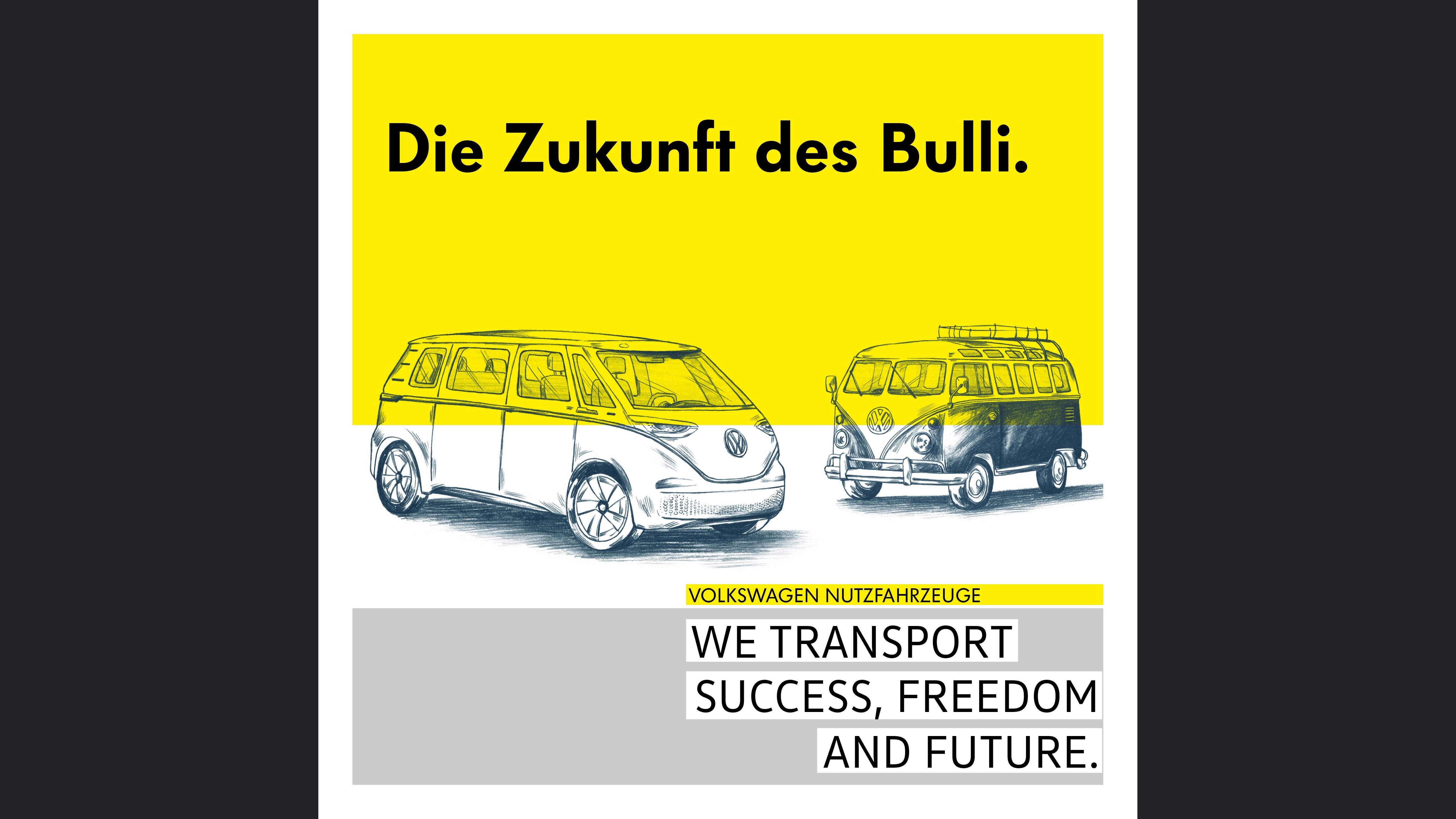 We transport success, freedom and future - Die Zukunft des Bulli