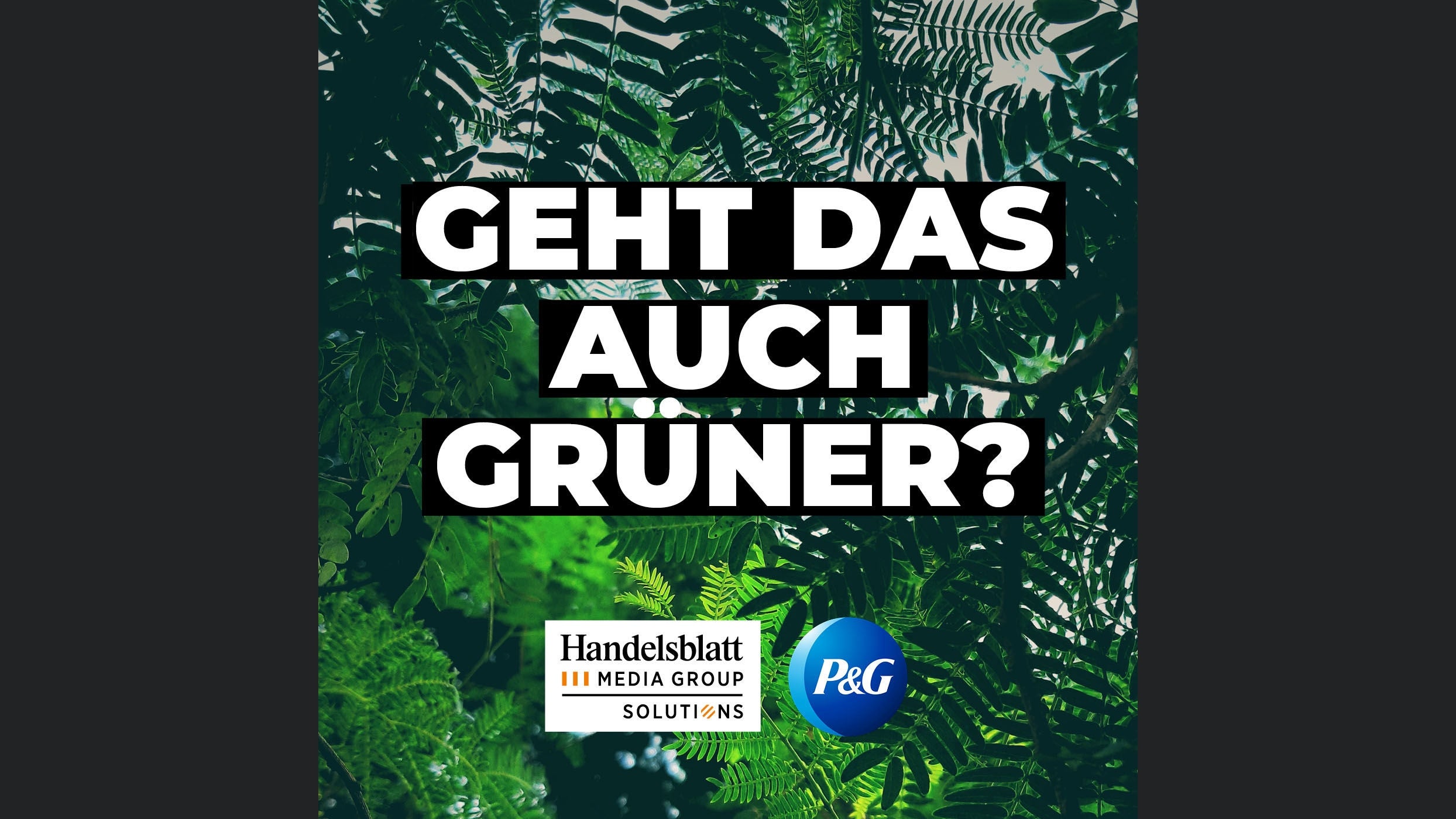 Geht das auch grüner?