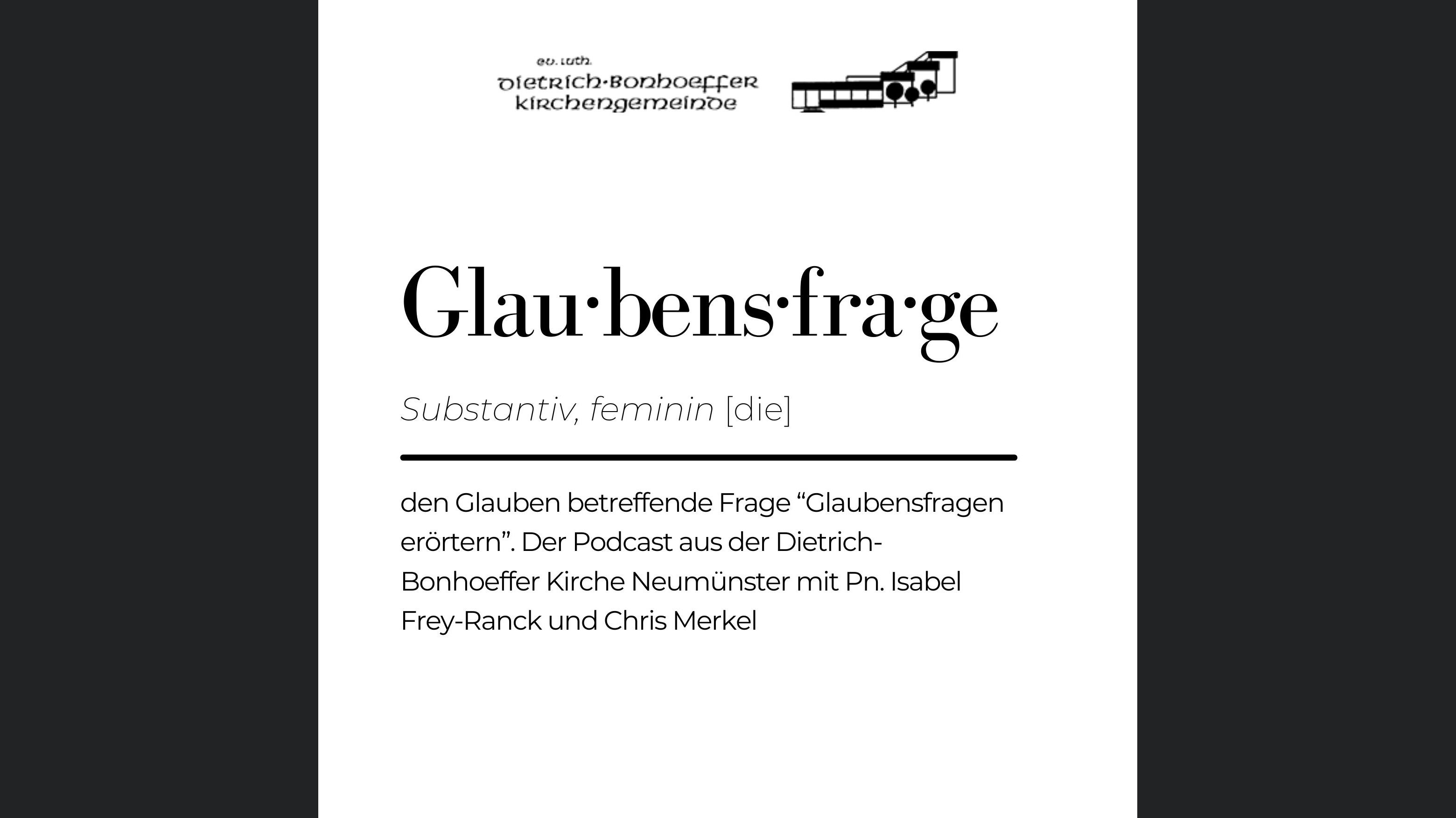 Glaubensfrage