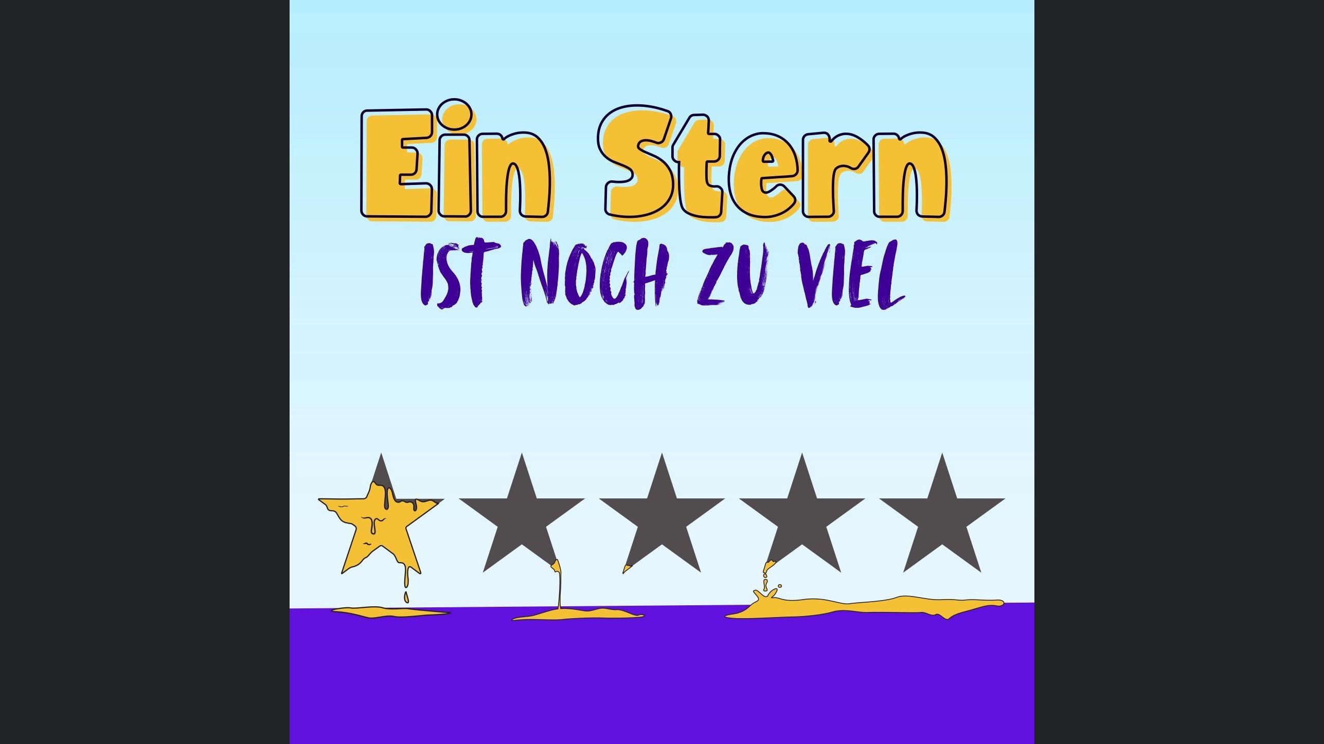 Ein Stern ist noch zu viel