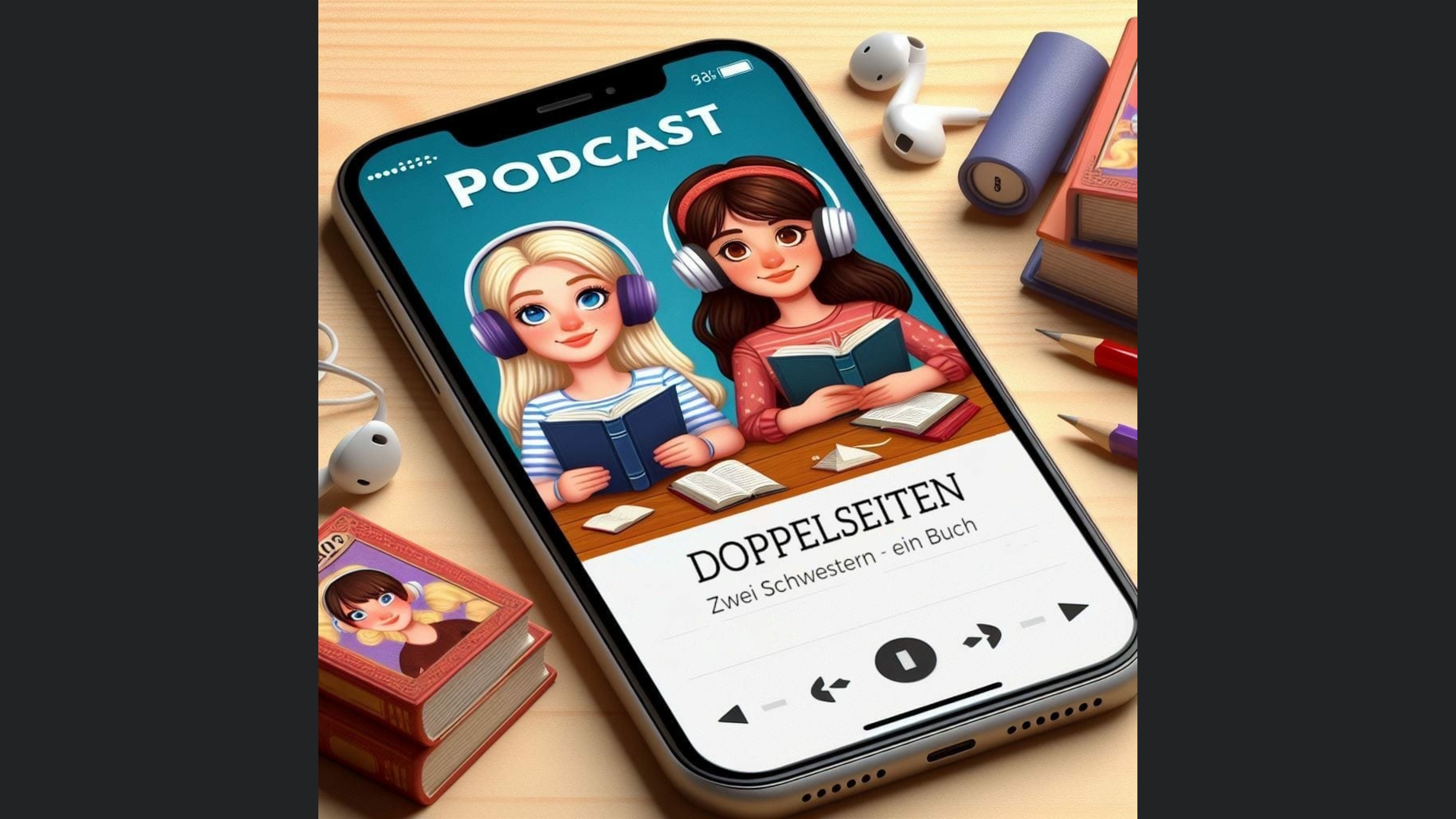 Doppelseiten: Zwei Schwestern - ein Buch