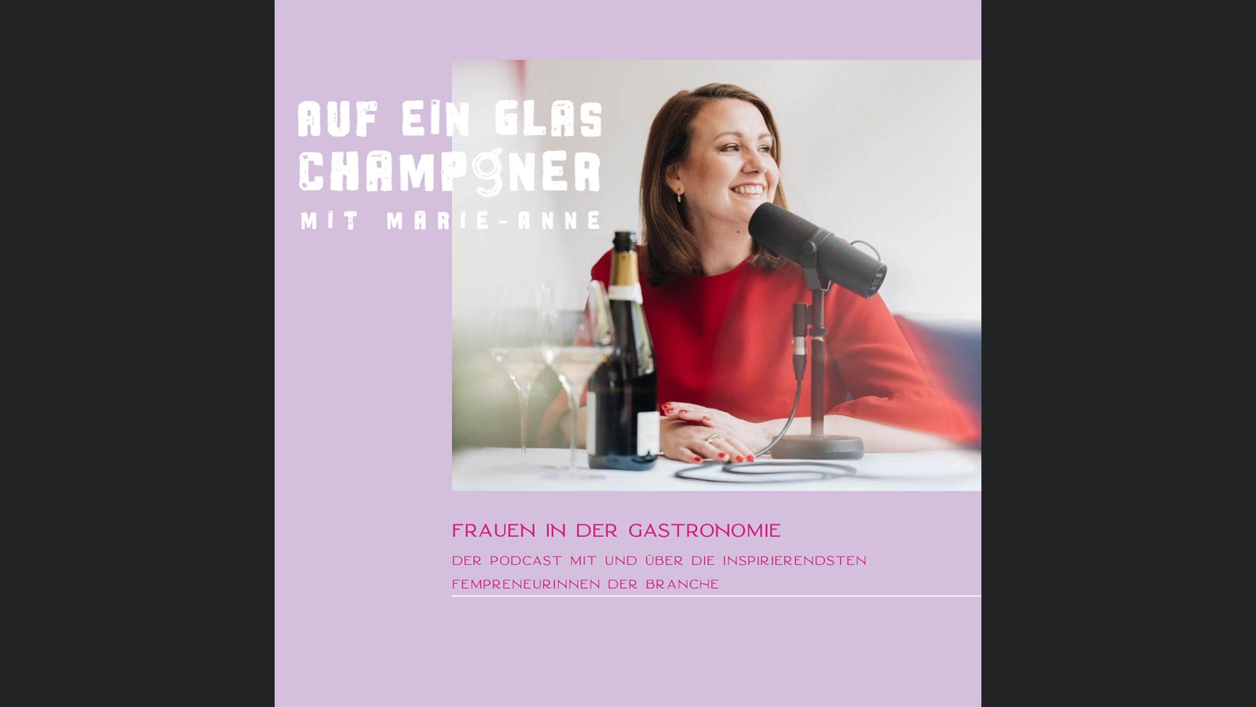 Auf ein Glas Champagner mit Marie-Anne