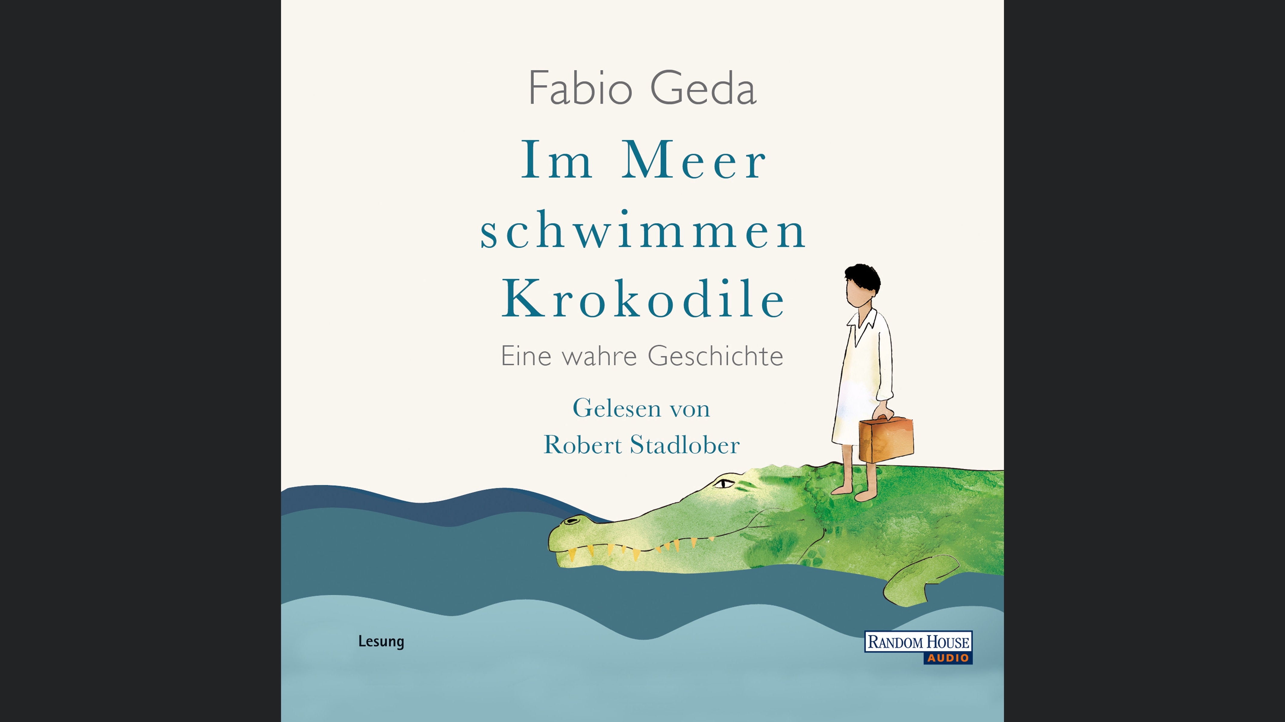 Im Meer schwimmen Krokodile