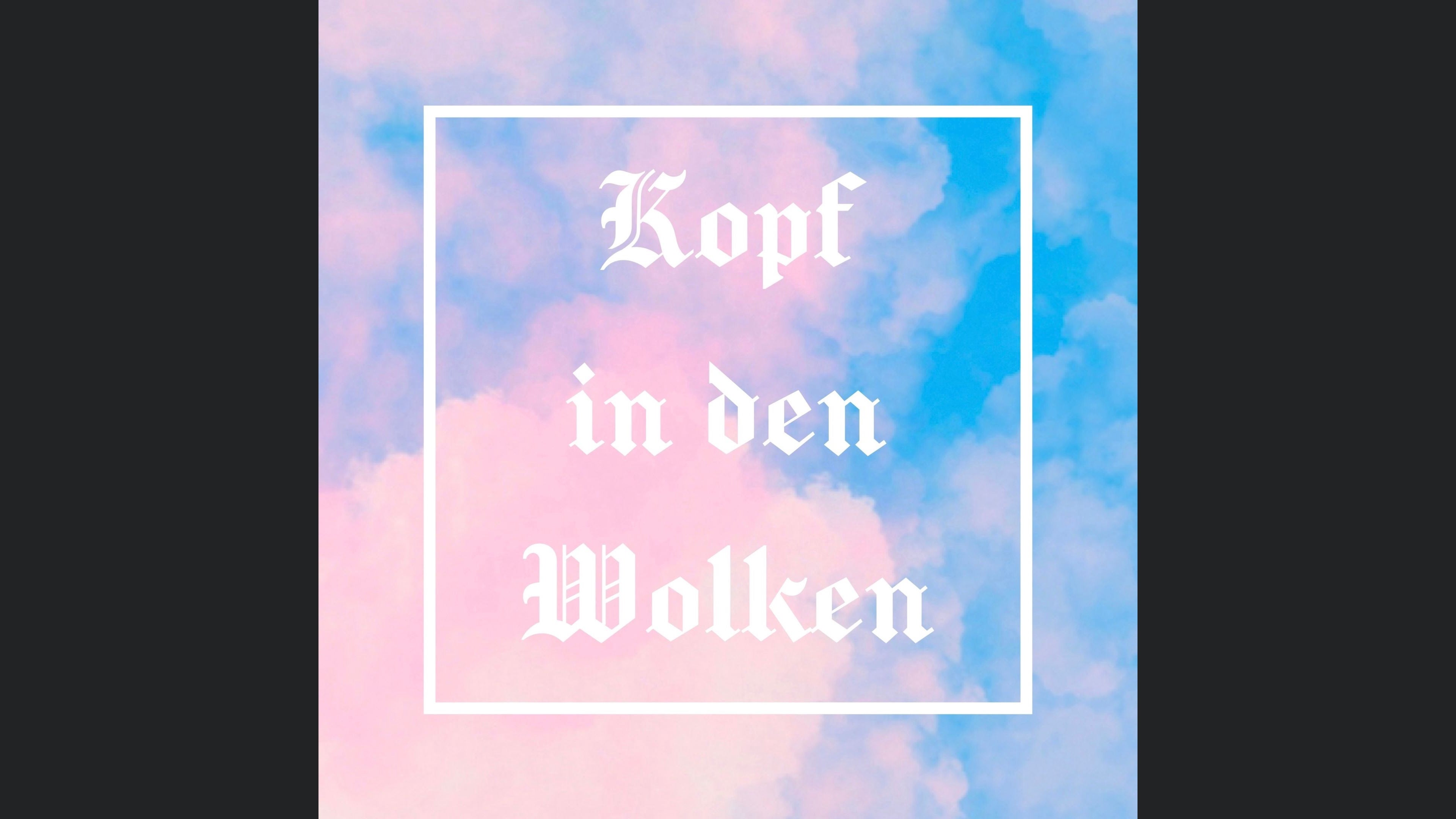 Kopf in den Wolken