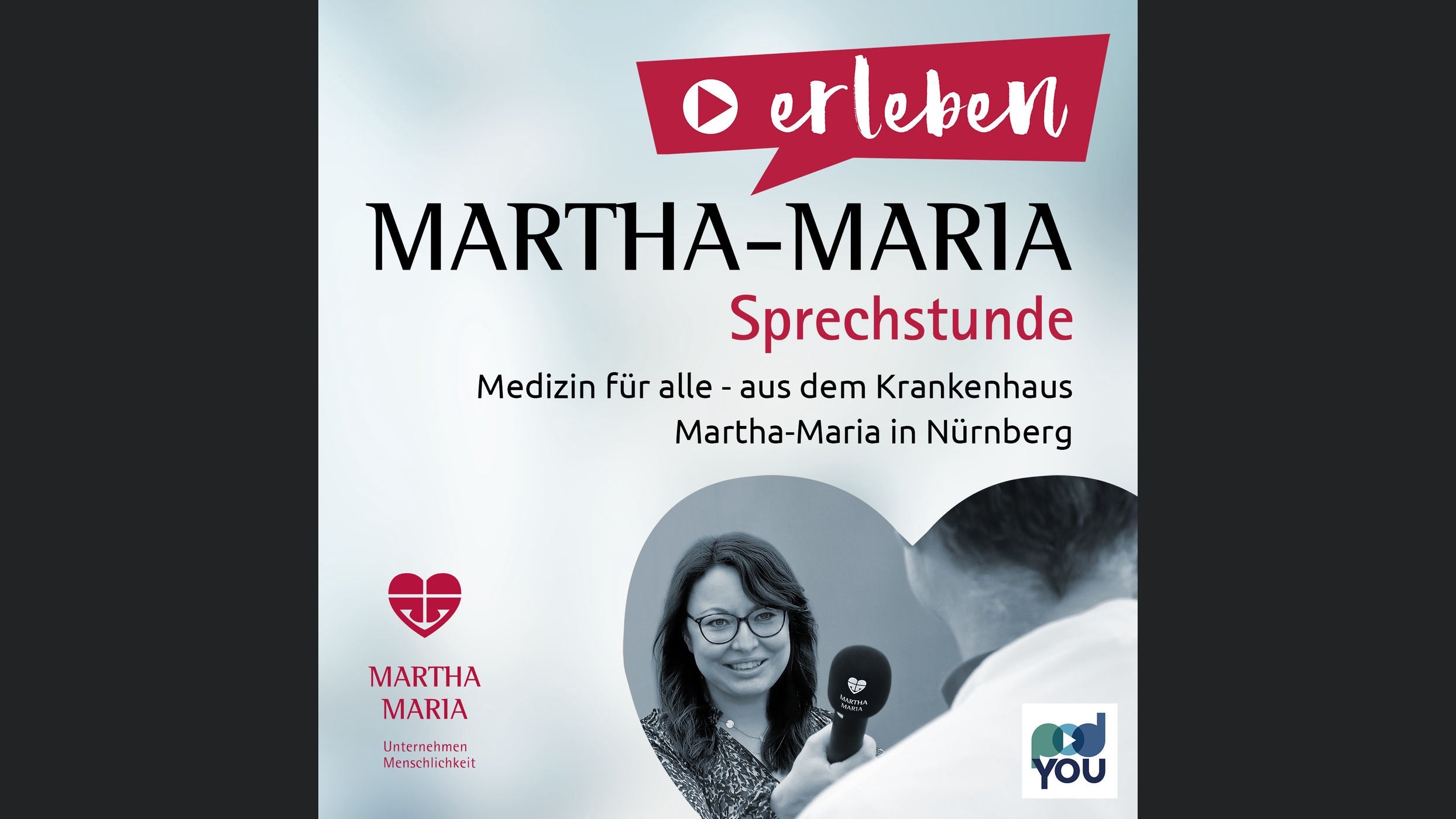 Die Martha-Maria Sprechstunde – Medizin für alle. Der Gesundheitspodcast aus dem Krankenhaus Martha-Maria St. Theresien in Nürnberg.