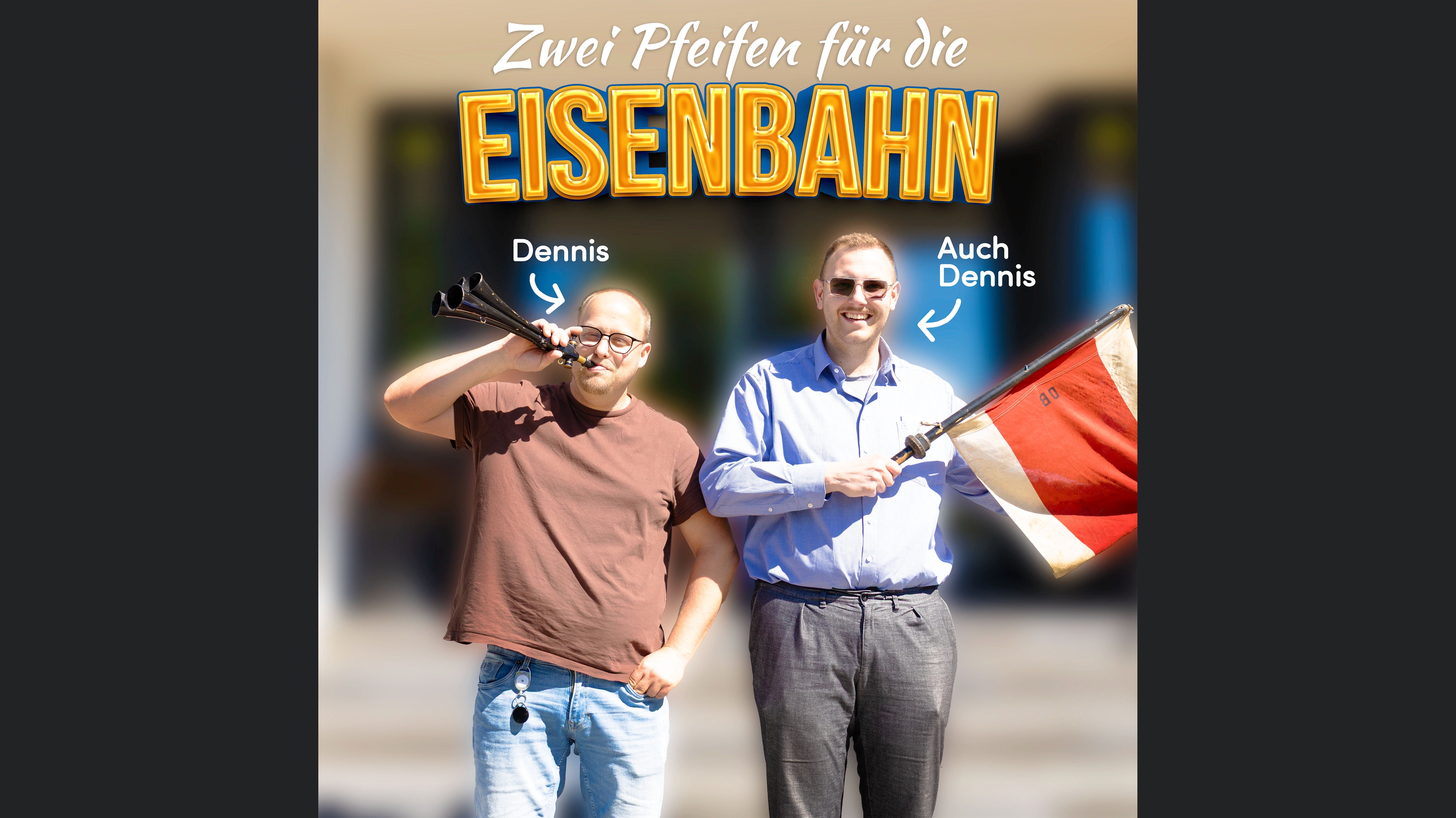Zwei Pfeifen für die Eisenbahn