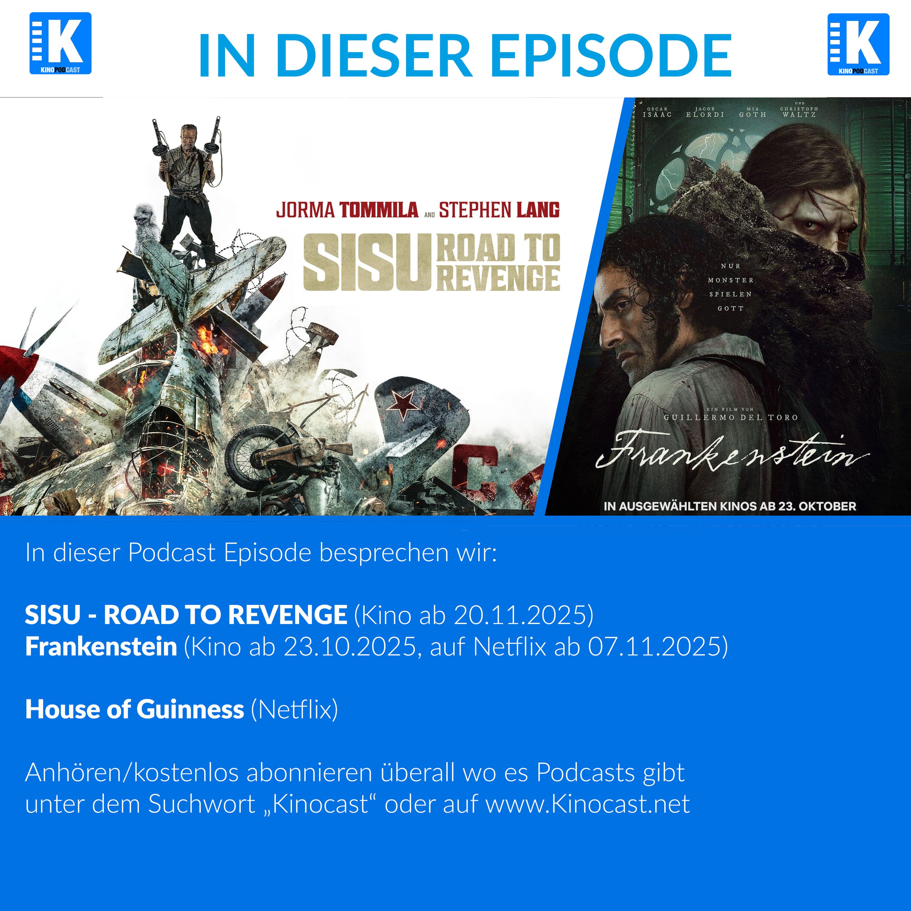 Sisu: Road to Revenge, Frankenstein, House of Guinness | #888