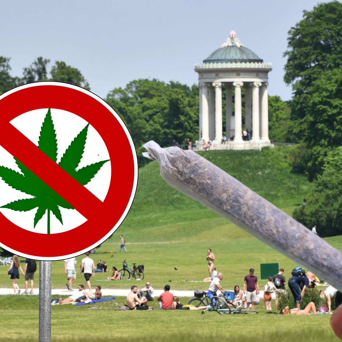Kiffen im Park