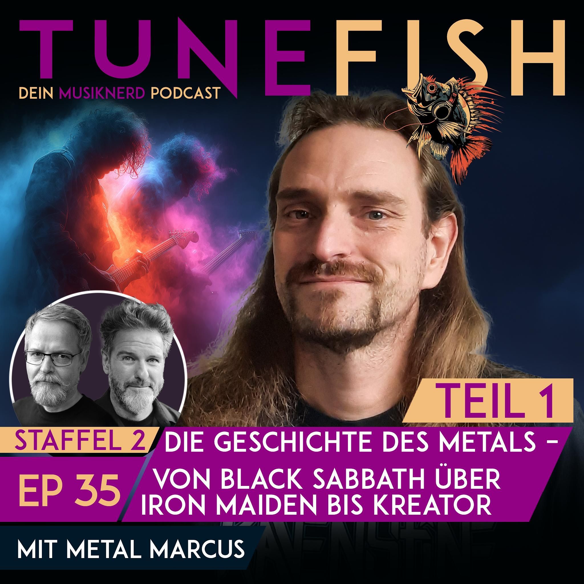 Episode 35 | Die Geschichte des Metals TEIL 1 – Von Sabbath über Maiden und Metallica bis Kreator