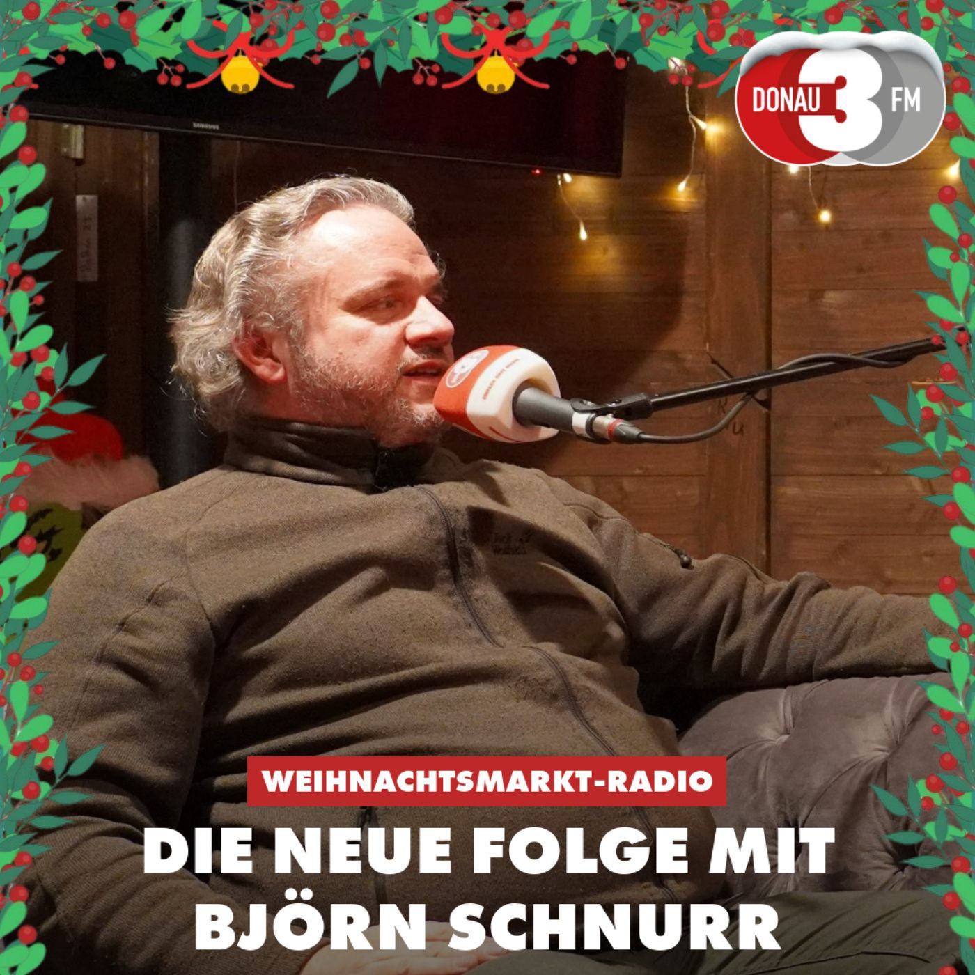 Das DONAU 3 FM Weihnachtsmarkt- Radio mit Physiotherapeut, Yogalehrer, Sozialarbeiter und Life-Coach Björn Schnurr