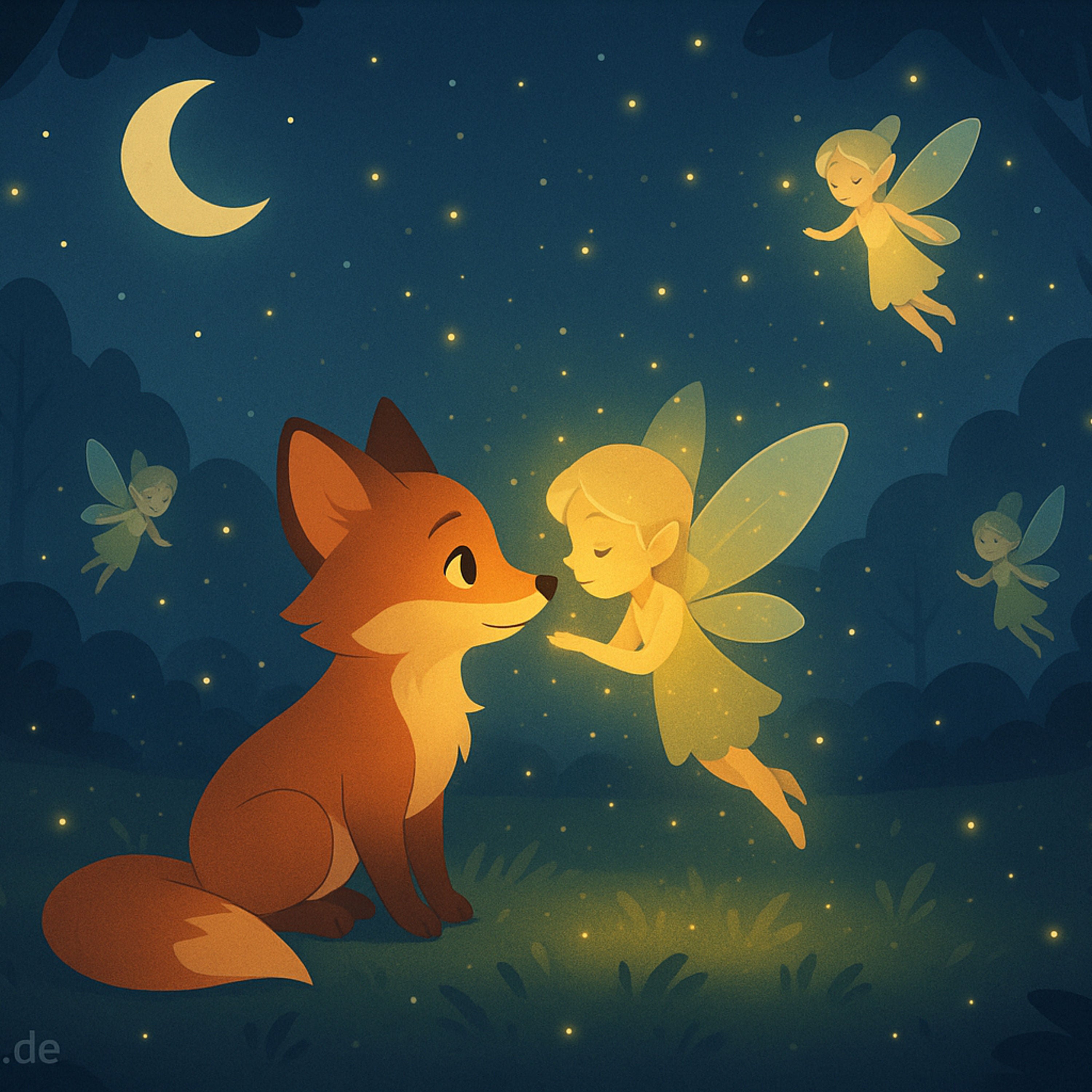 Der kleine Fuchs & das Geheimnis der Waldlichter | „Gute Nacht“-Geschichte”
