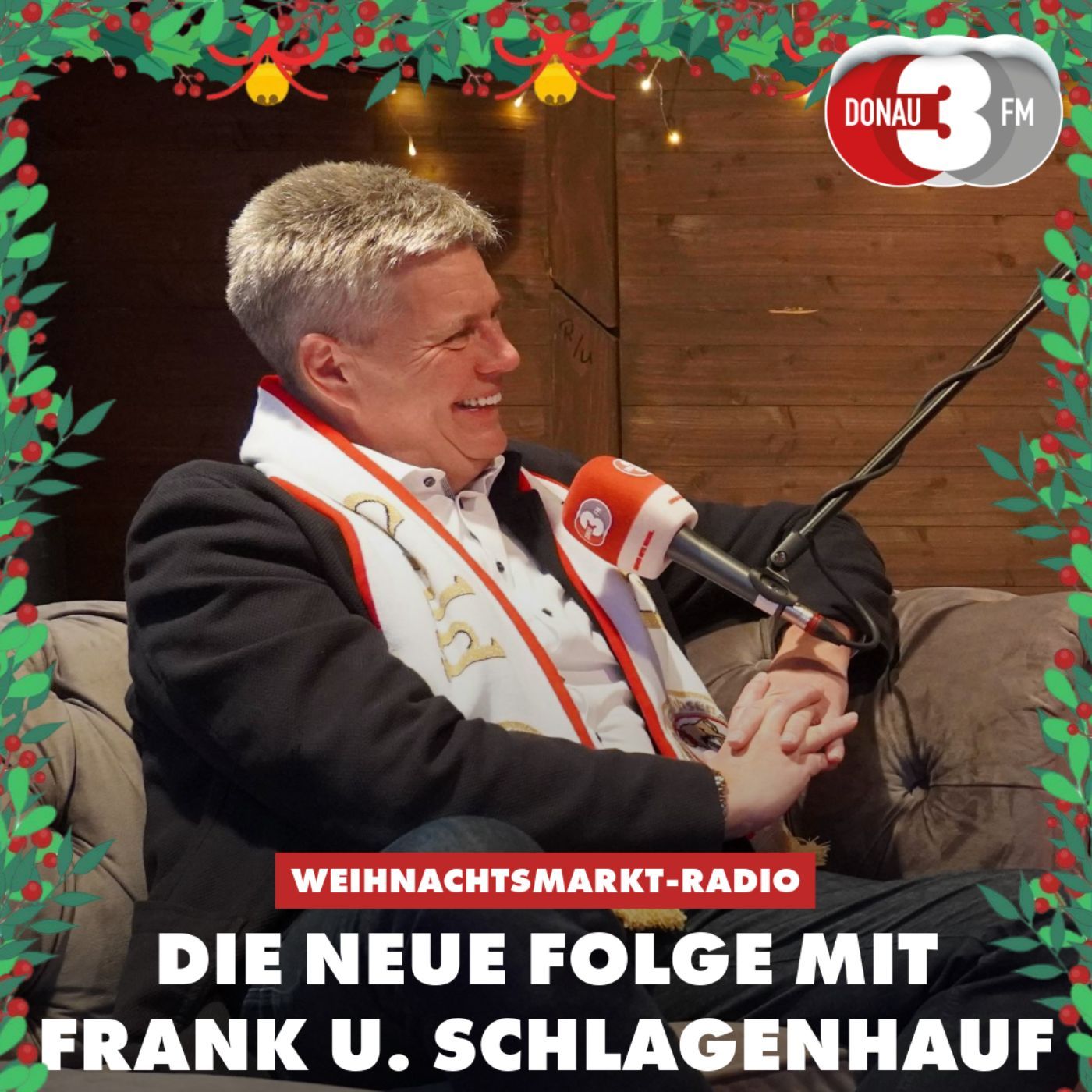 Das DONAU 3 FM Weihnachtsmarkt-Radio mit Frank U. Schlagenhauf, dem Mann für Marketing und Vertrieb bei Gold Ochsen