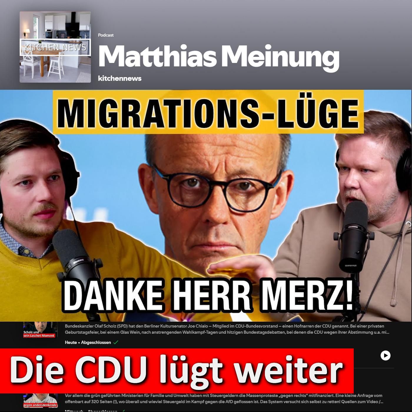 Morgenstern & kitchennews: Die CDU lügt weiterhin