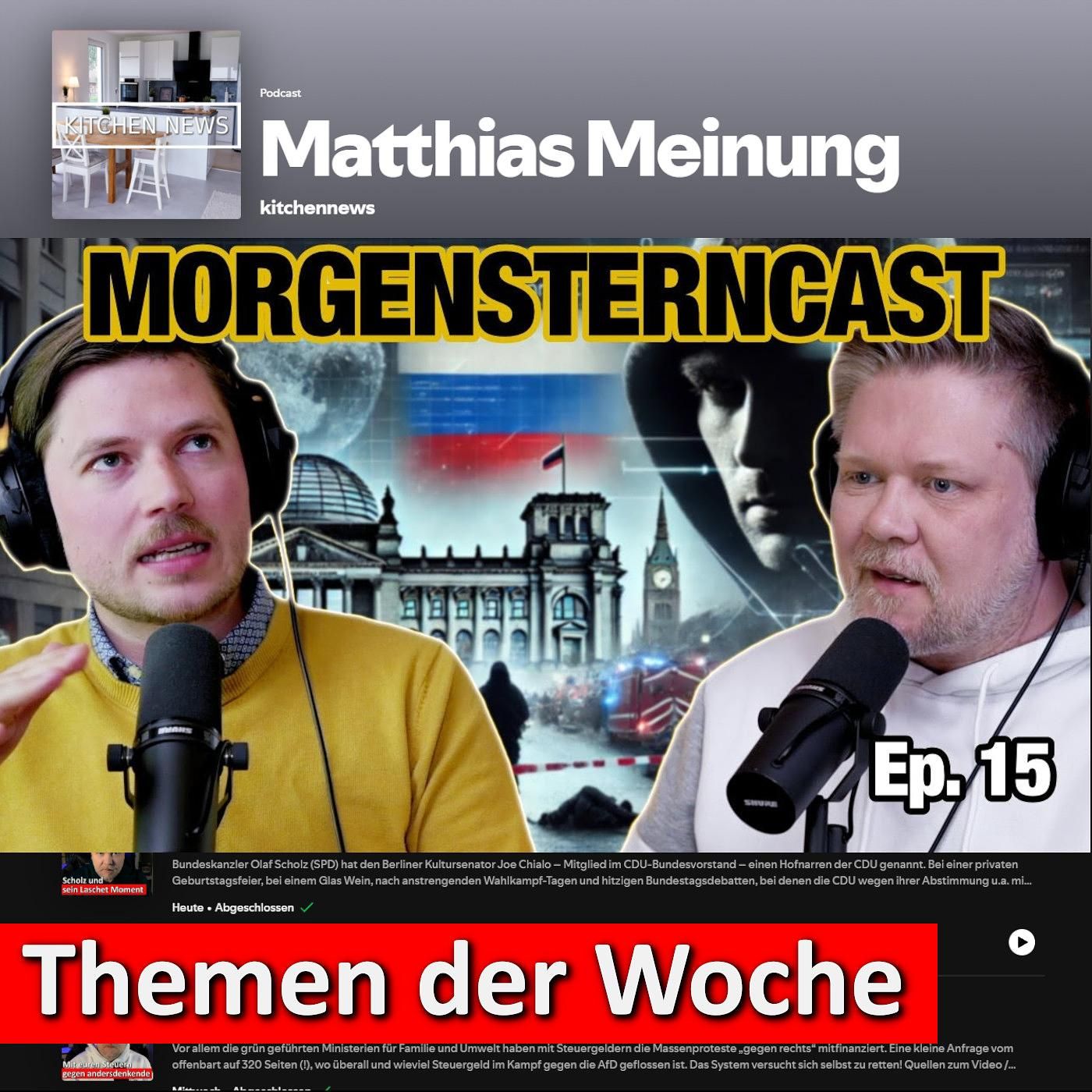 Morgenstern & kitchennews: Wir schwubbeln uns durch die Themen der Woche
