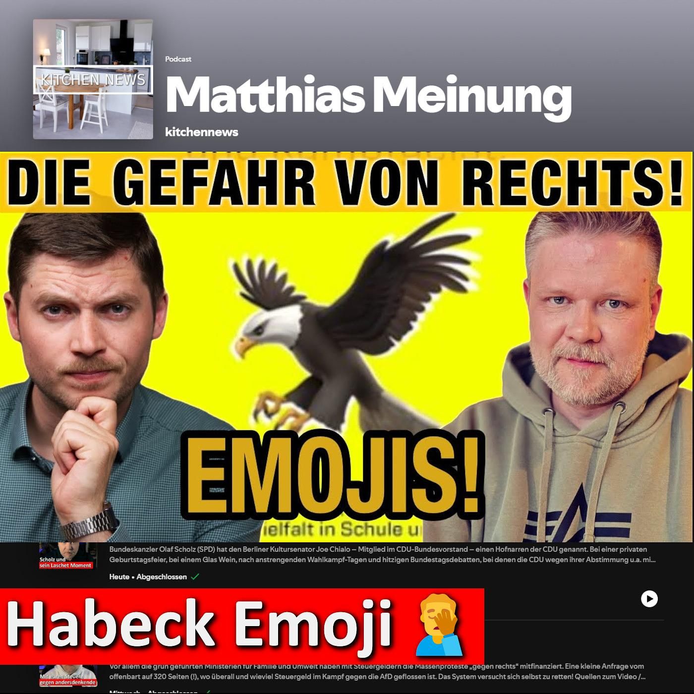 Sterneküche: ÖRR warnt vor rechten Emojis! Kirchenasyl & Geheimbericht über Habeck!