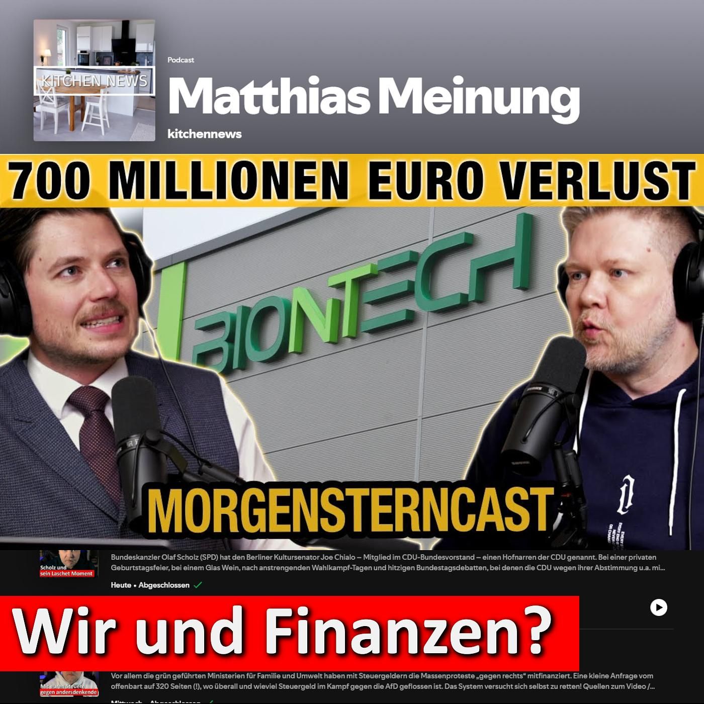 Morgenstern & kitchennews: Unsere Meinung zu Biontech & Rheinmetall