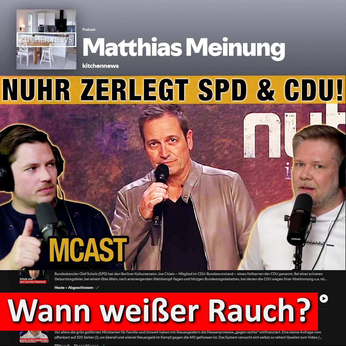 Morgenstern & kitchennews: Die lächerlichen Koalitionsverhandlungen