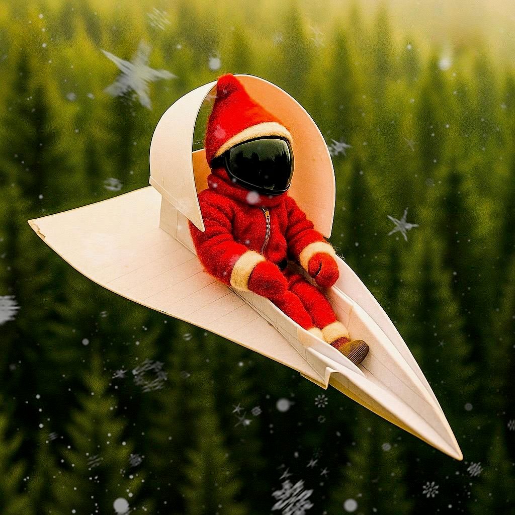 Tomtes erster Flug – und ein Foto aus der Luft