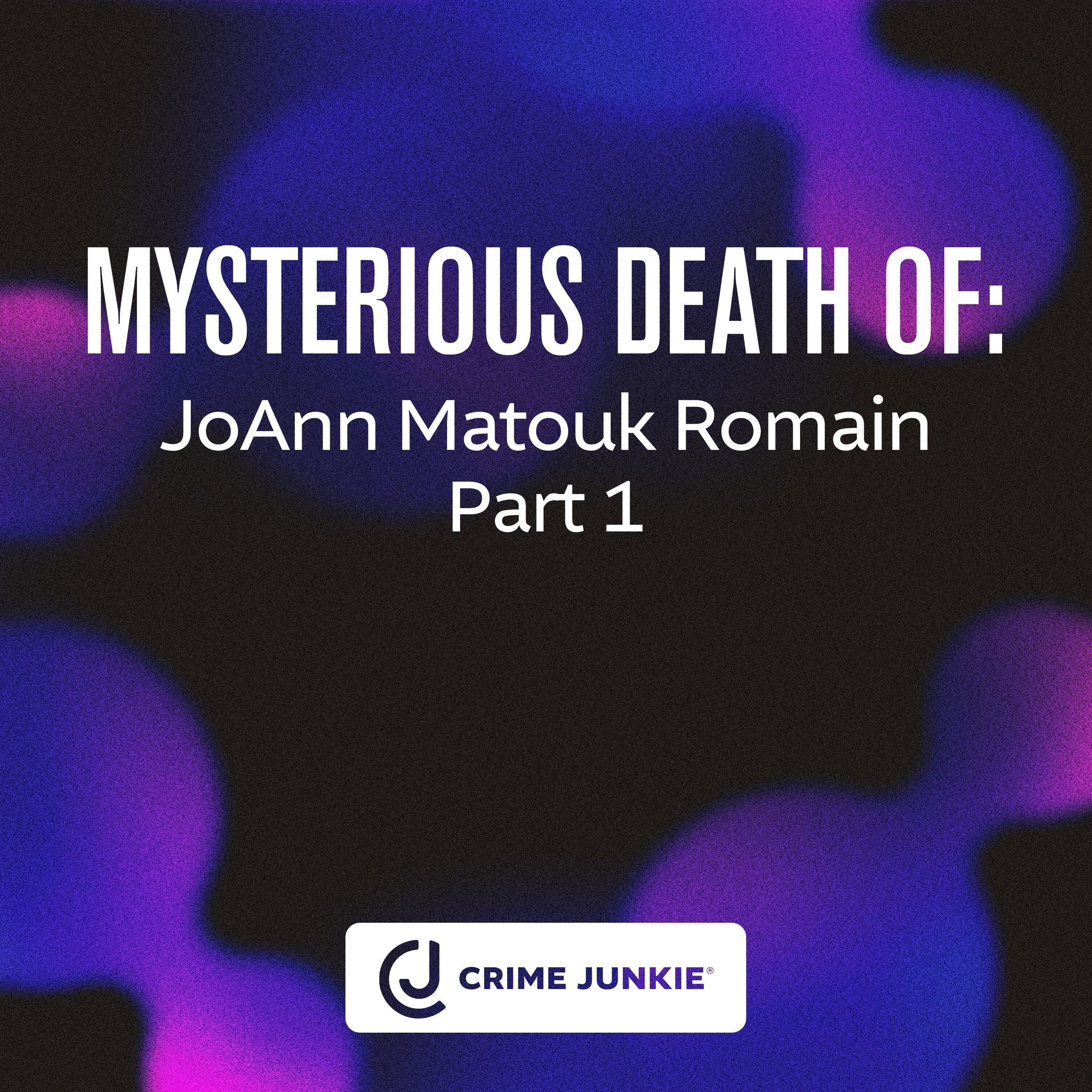 MYSTERIOUS DEATH OF: JoAnn Matouk Romain Part 1