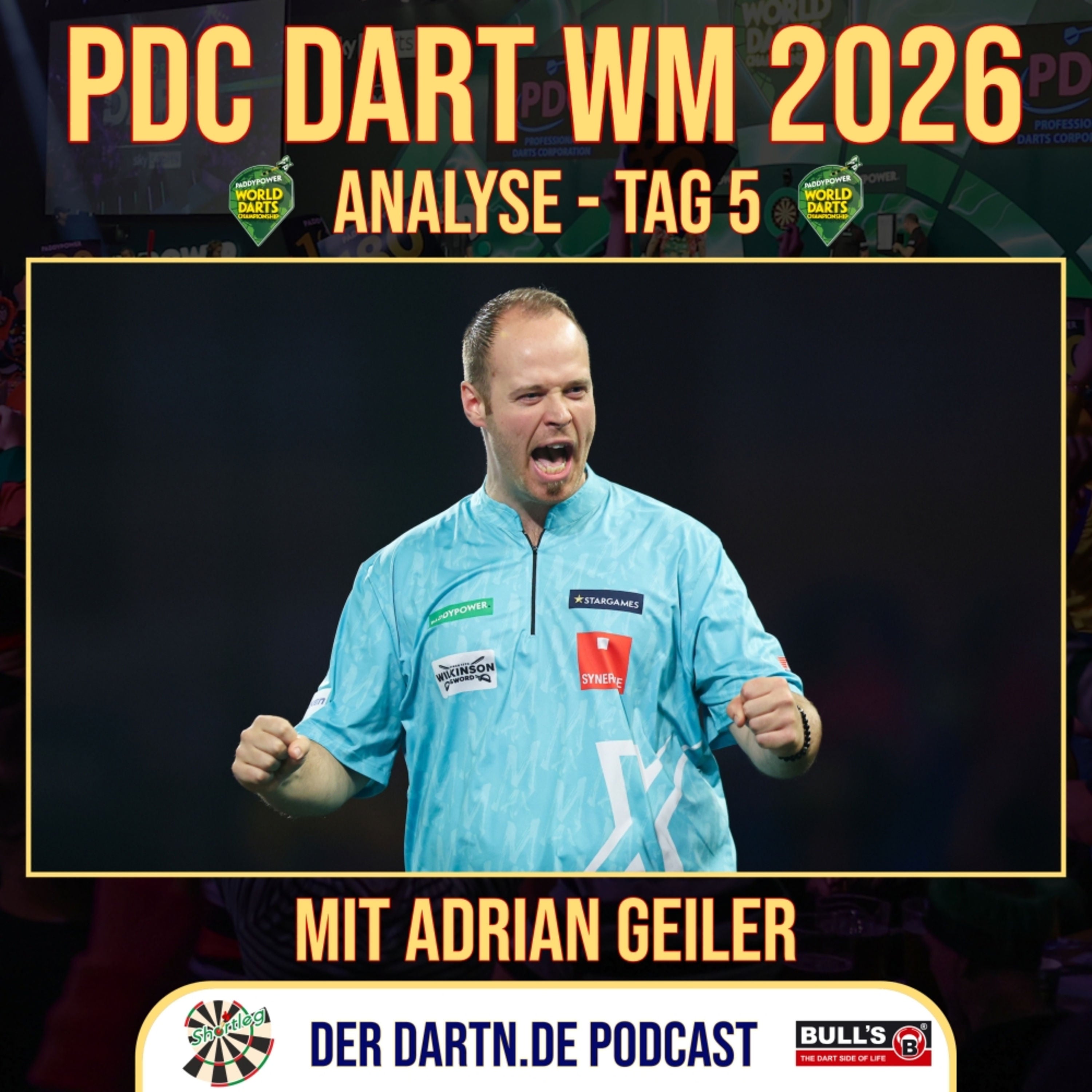 Shortleg - PDC Dart WM 2026 - Tag 5 mit Adrian Geiler