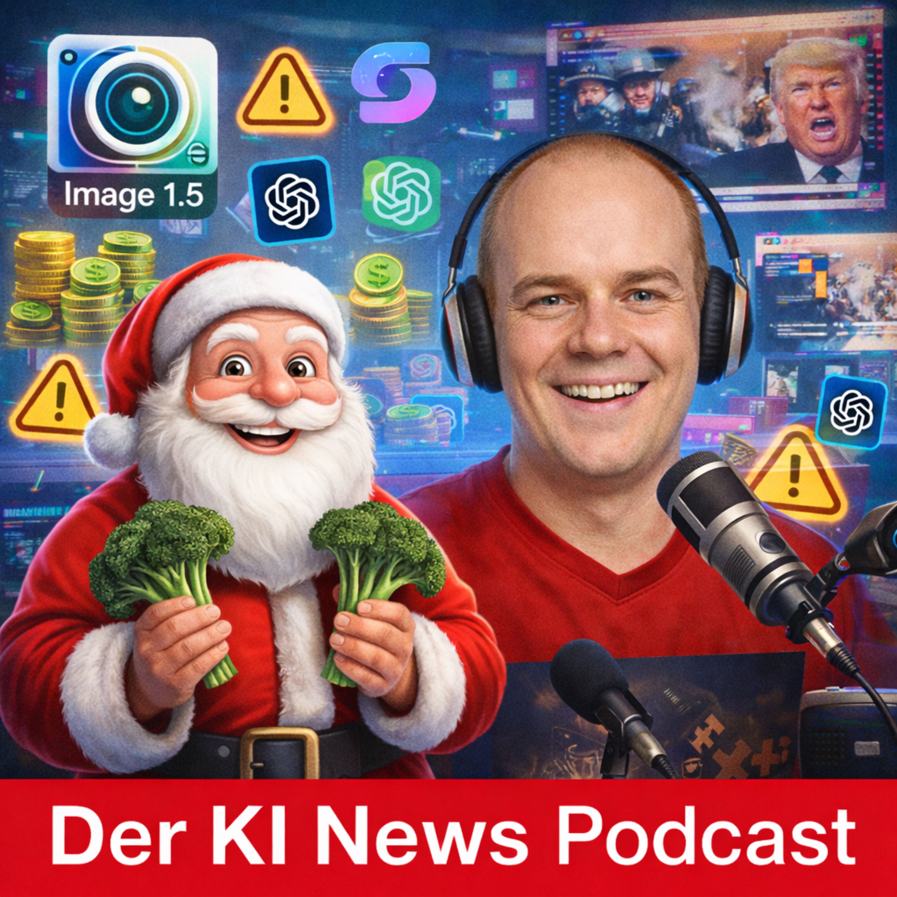 GPT Image 1.5 | OpenAI 750 Mrd Bewertung | Amazon investiert in OpenAI | Eigene ChatGPT Apps | Gemini 3 Flash ist da | NotebookLM in Gemini | Mistral OCR 3 | KI Fake Video Staatsstreich in Frankreich
