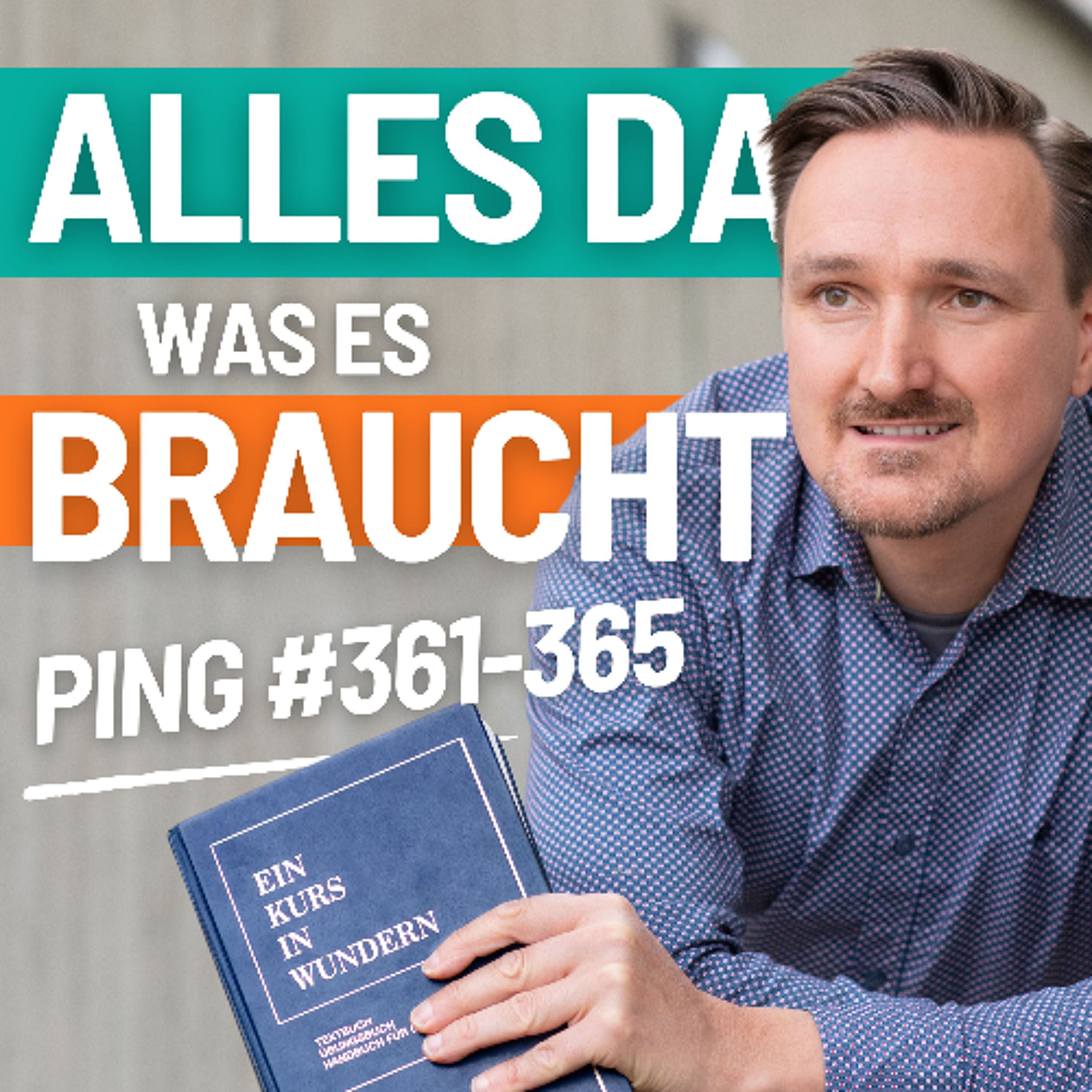 361-365 Ping Diesen heiligen Augenblick möchte ich Dir geben. Hab Du die Führung. Denn Dir möchte ich folgen, gewiss, dass Deine Anleitung mir Frieden bringt. EKIW - Andreas Pröhl