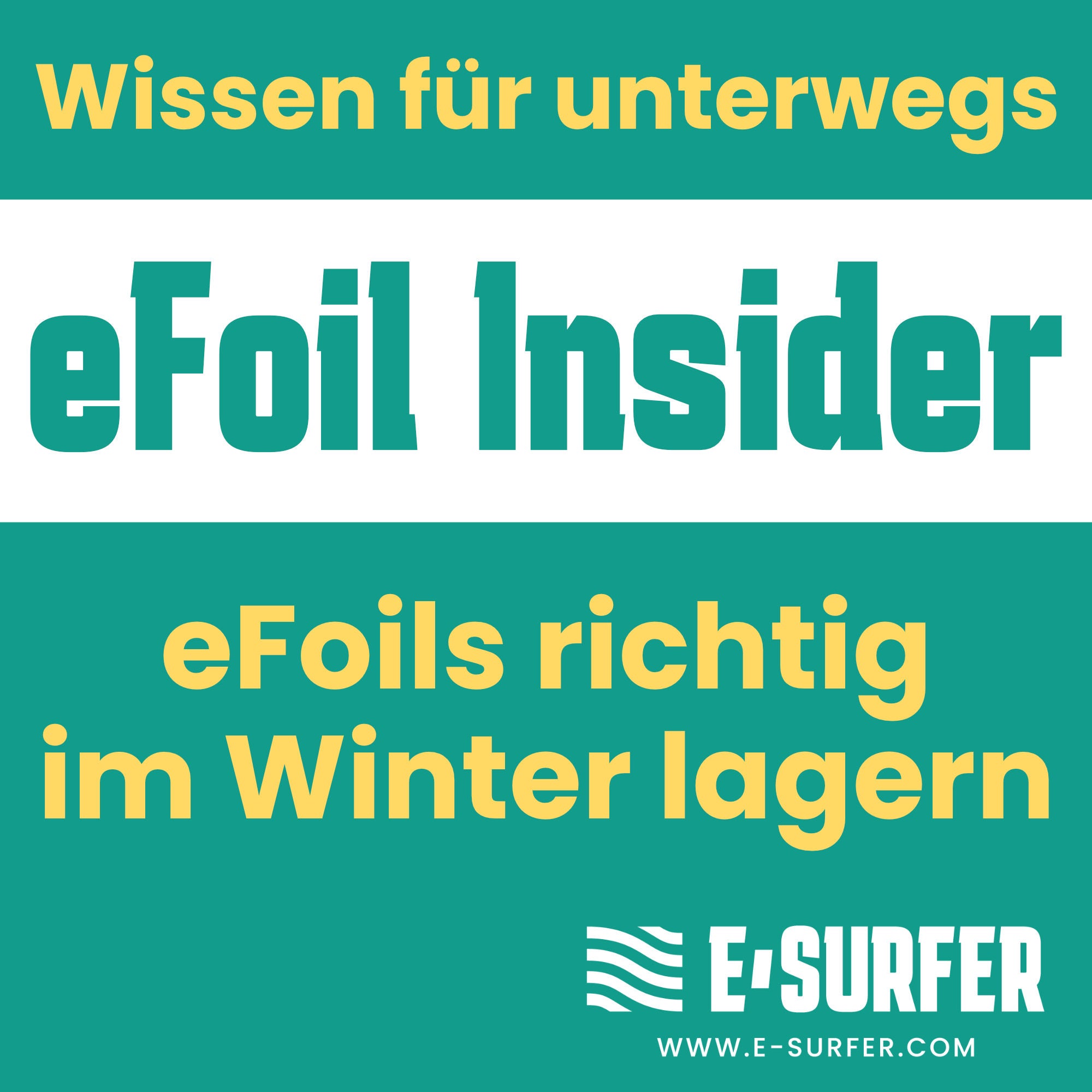 Elektro Surfbretter richtig im Winter lagern