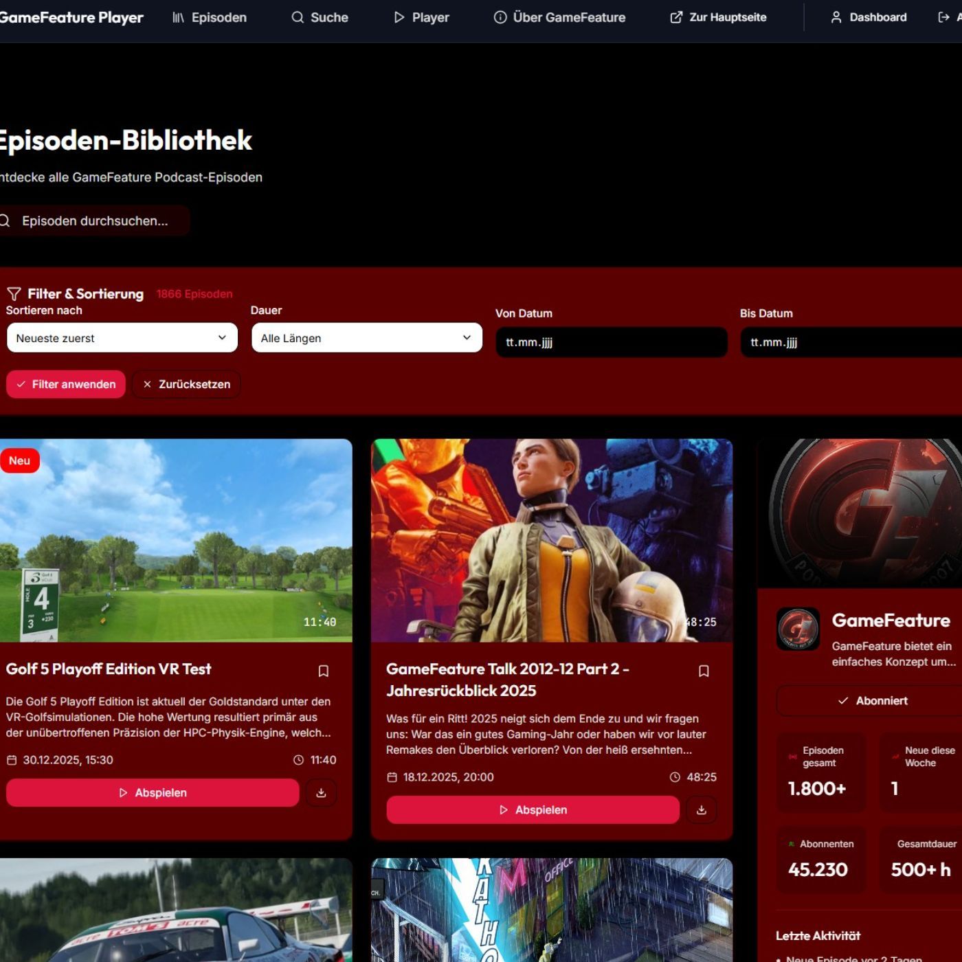 GameFeature Update 2026 - GameFeature Player