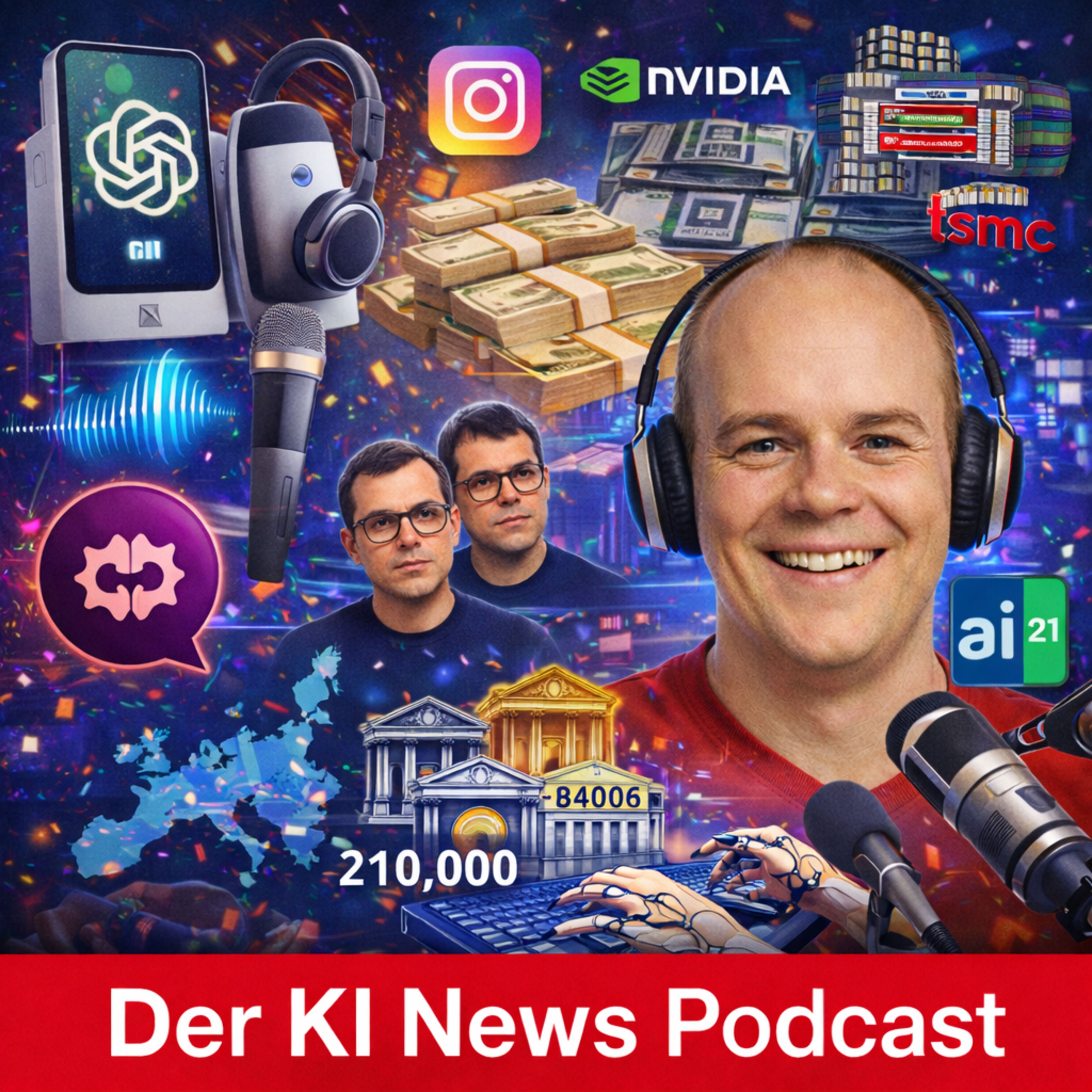 OpenAI feilt an Audio Modellen für KI Hardware | Nvidia & TSMC planen Chip Export nach China | Nvidia plant AI21 Übernahme | Europäische Bankenjobs in gefahr | Grok von xAI erstellt freizügige Bilder